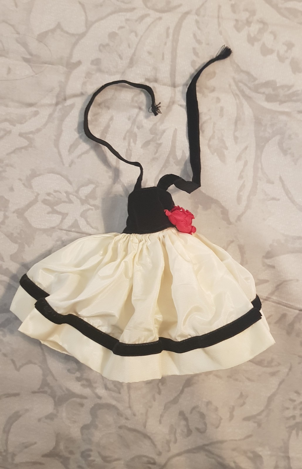 Vintage Vogue Jill Doll Velvet Rose Accent Dress Madame Alexander Miss Suzette 