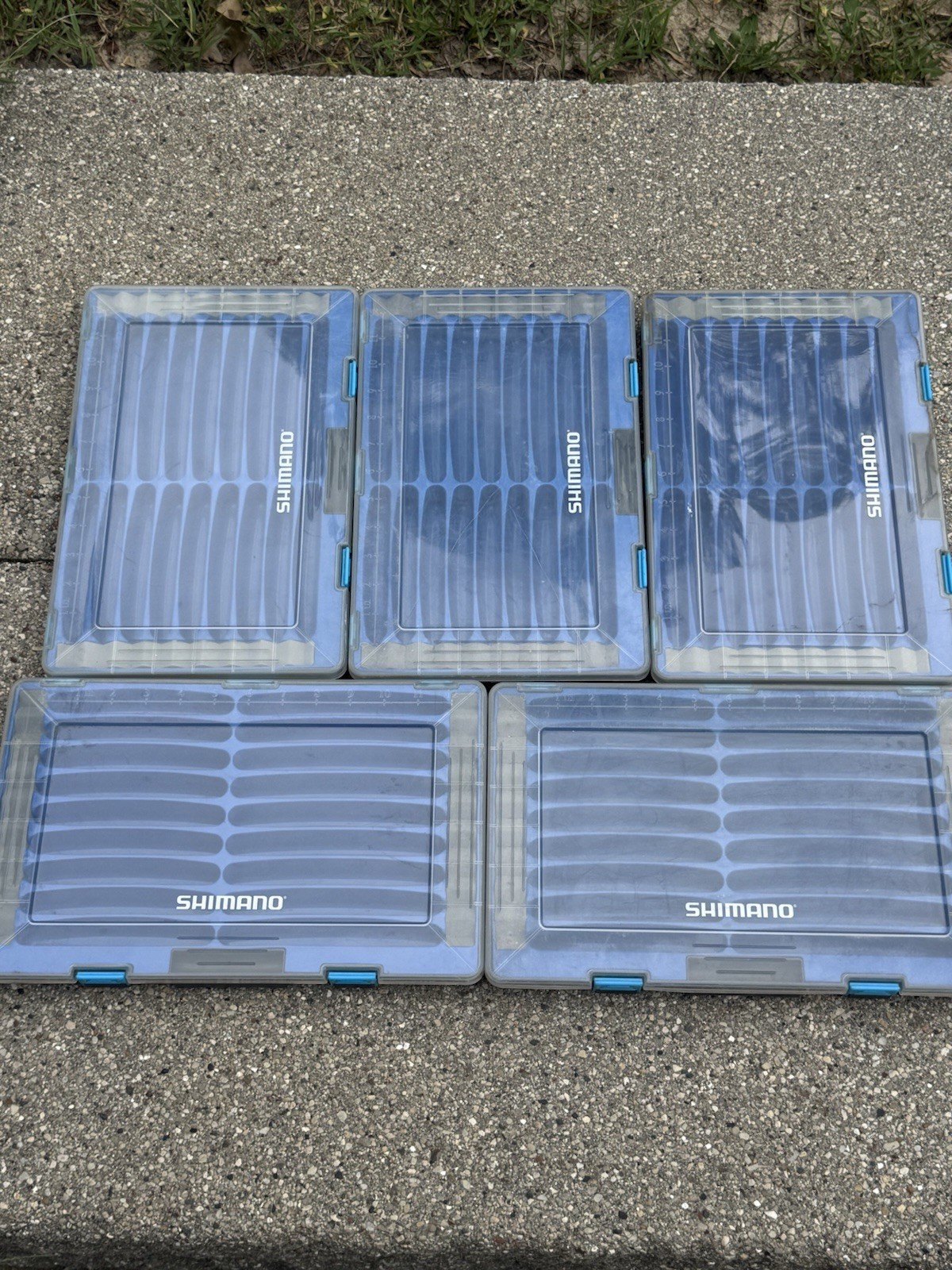 Shimano Jerkbait Boxes. Lot of 5 