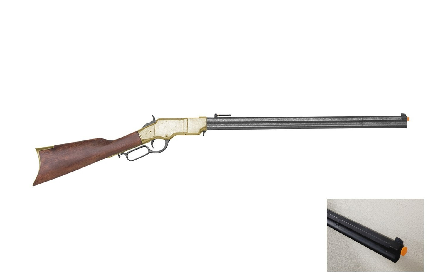 Denix 1860 Henry Repeating Non-Firing Collector Replica Rifle Octagonal Barrel