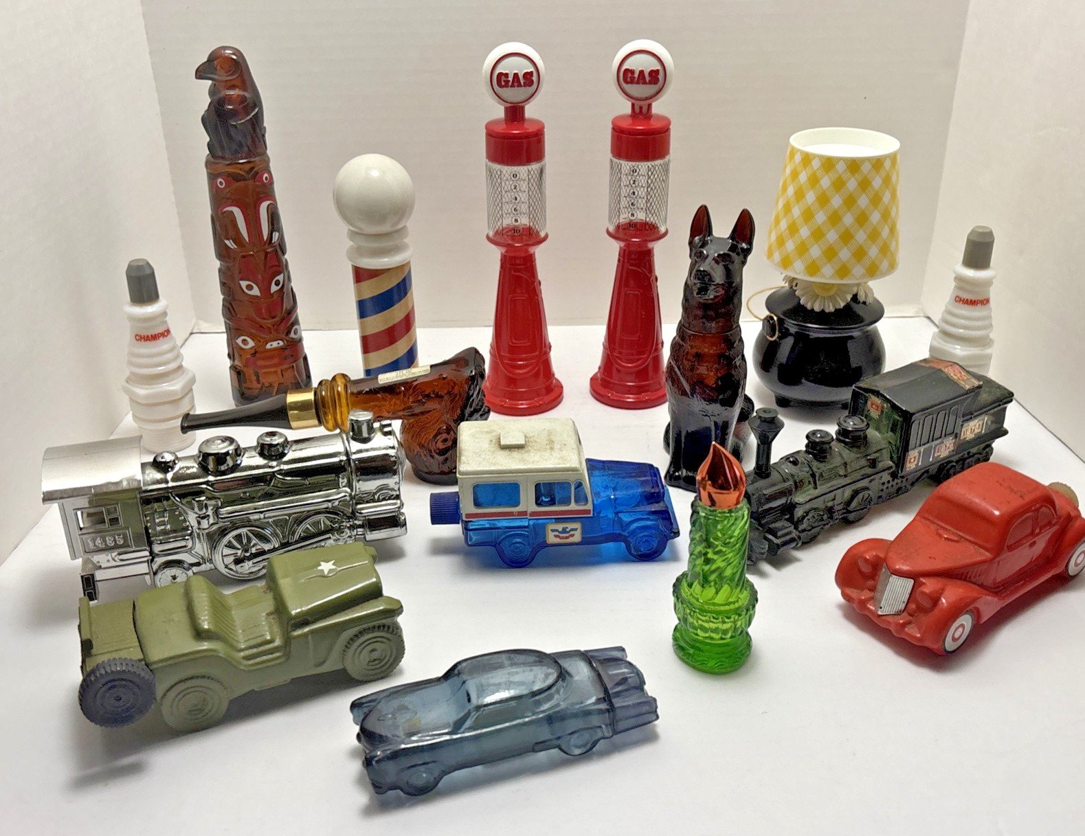 Huge Lot Of 16  Vintage AVON Perfume/Cologne Decanters. Trains Cars Mail + More