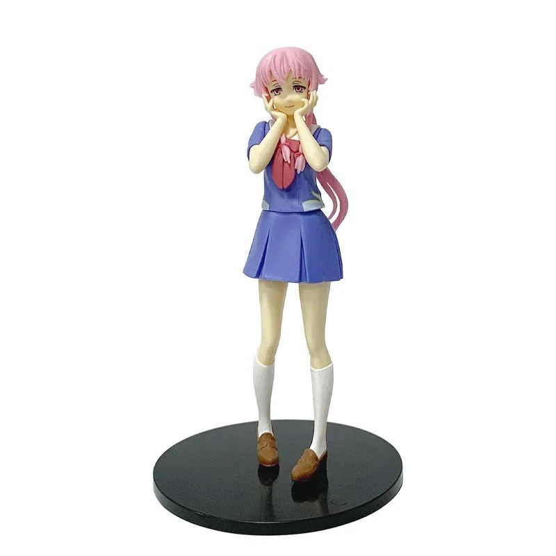 17CM Yuno Gasai Future Diary Anime Figure PVC Collectible Statue Display Model