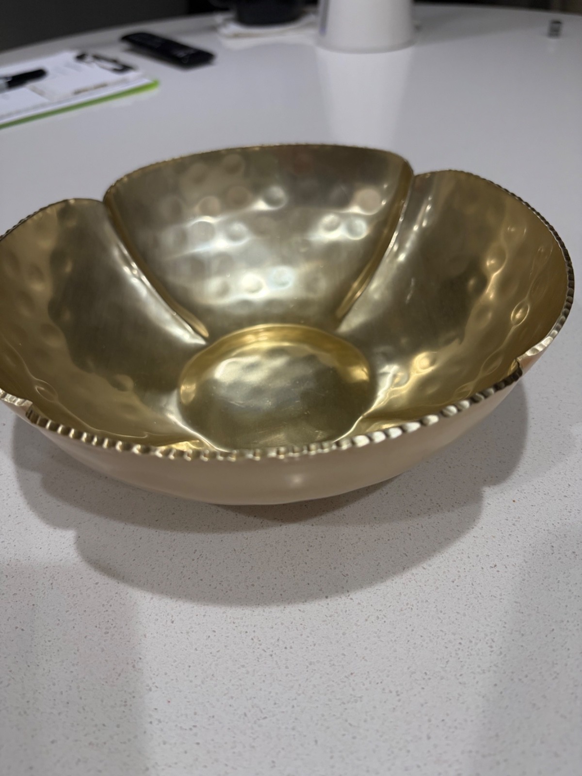 VTG Signed McClelland Barclay Hammered Aluminum Art Deco Bowl 1575S13 VTG Signed McClelland Barclay Hammered Aluminum Art Deco Bowl 1575S13