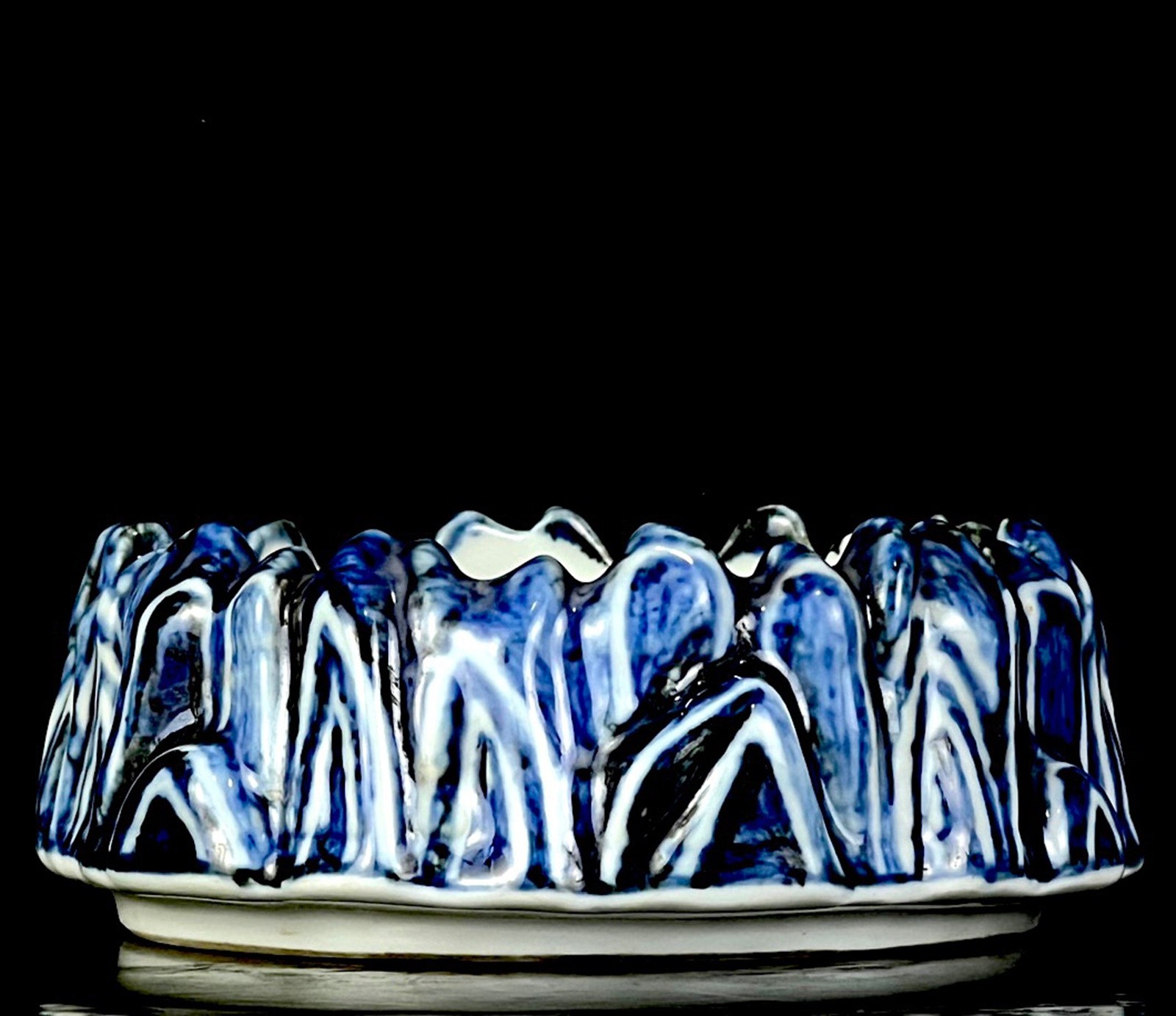 Chinese Blue&white Porcelain Handpainted Exquisite Brush Washer 81705