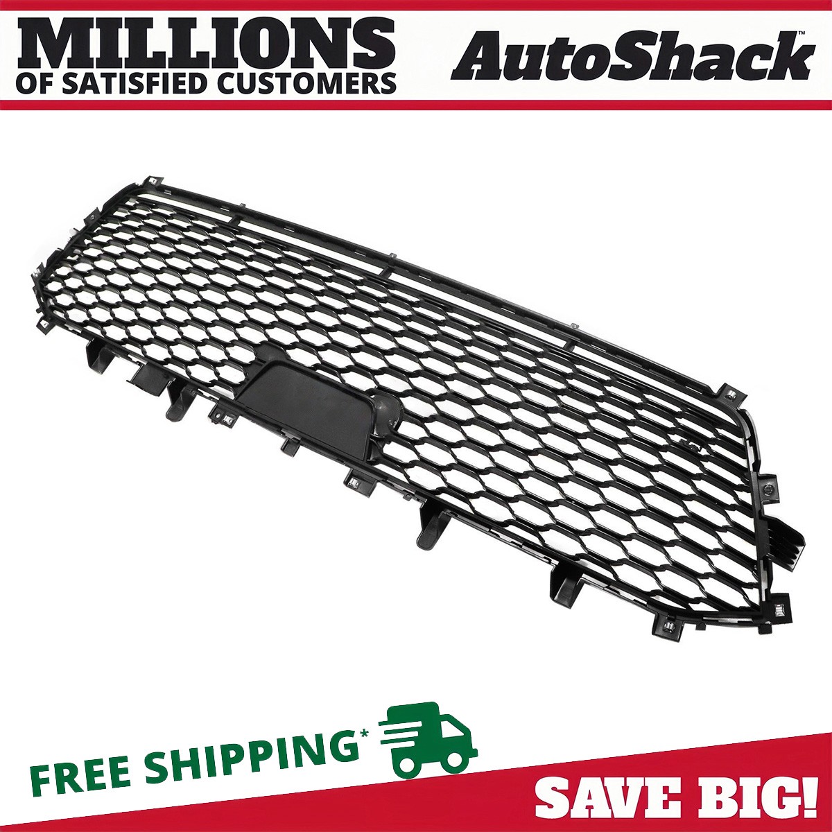 Fit 2022-24 Jeep Grand Cherokee Black Front Bumper Lower Grille 68590201AC