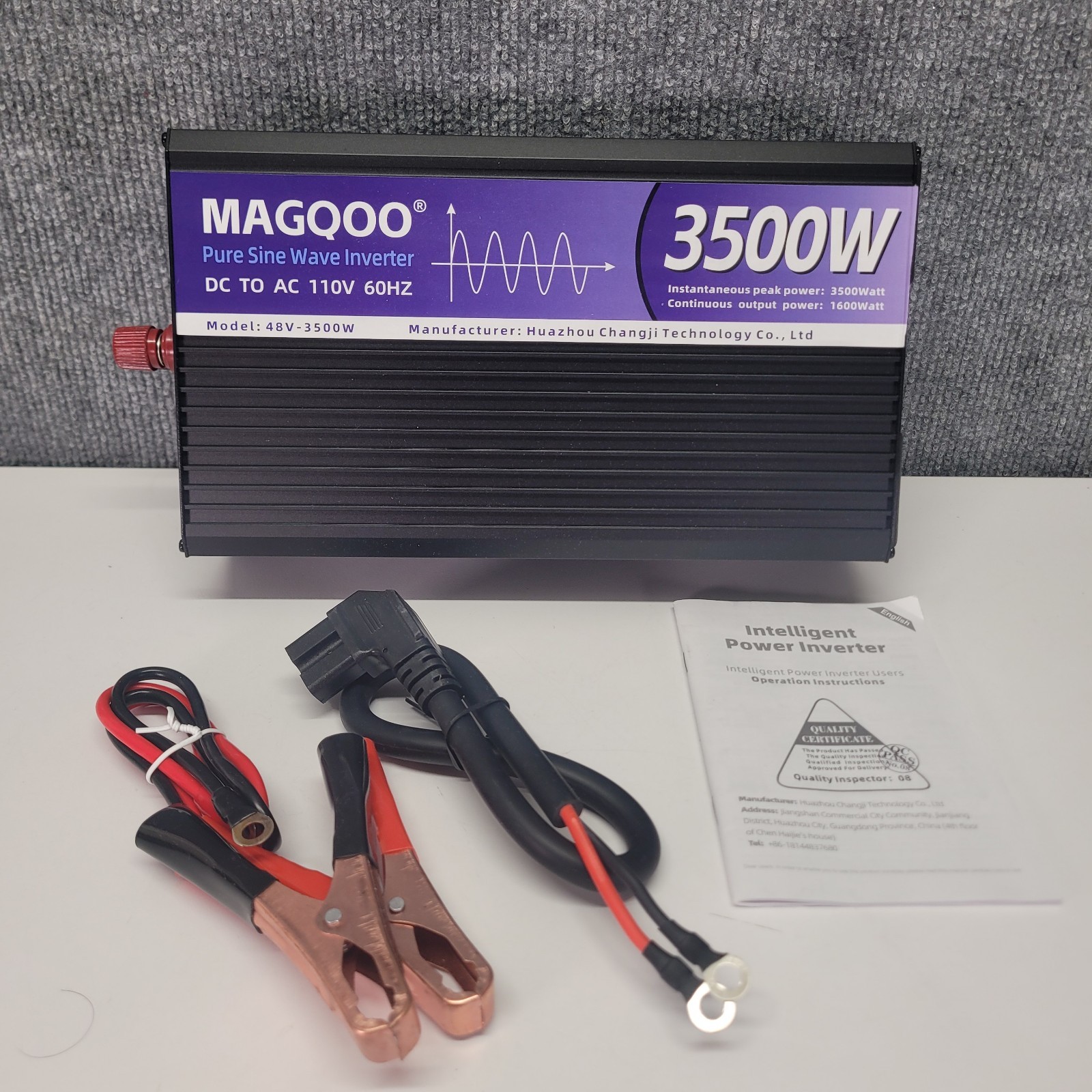 MAGQOO 3500W Pure Sine Wave Inverter NIB Model: 48V-3500W DC To AC 110V 60HZ MAGQOO 3500W Pure Sine Wave Inverter NIB Model: 48V-3500W DC To AC 110V 60HZ