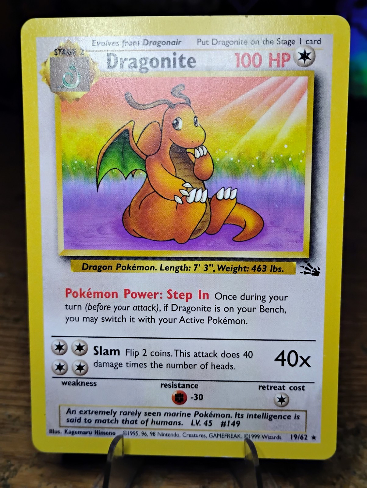  Dragonite  | 19/62 Fossil 