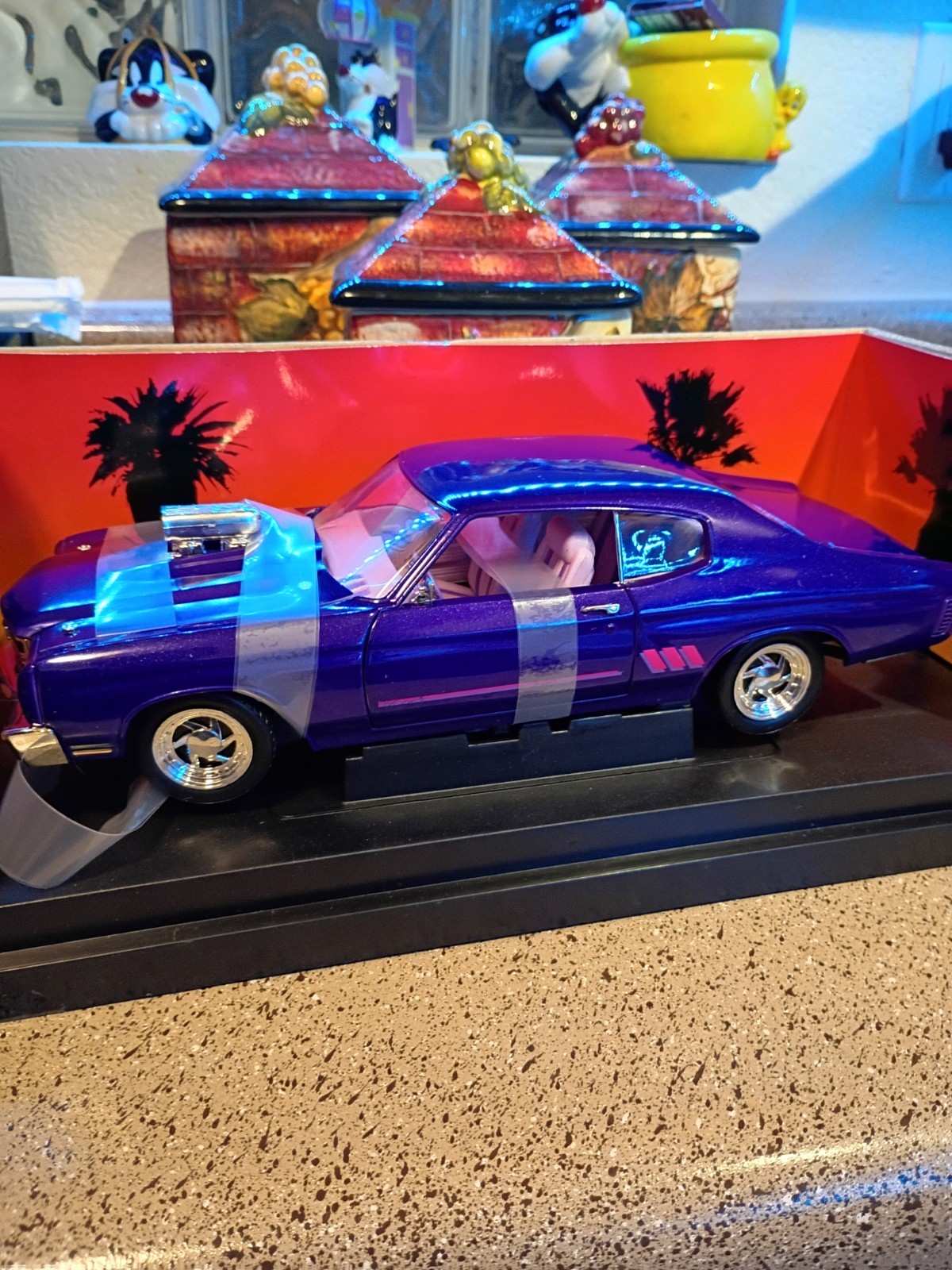 1970 CHEVY -CHEVELLE 1:18 ERTL AMERICAN MUSCLE DIE CAST STREET MACHINES