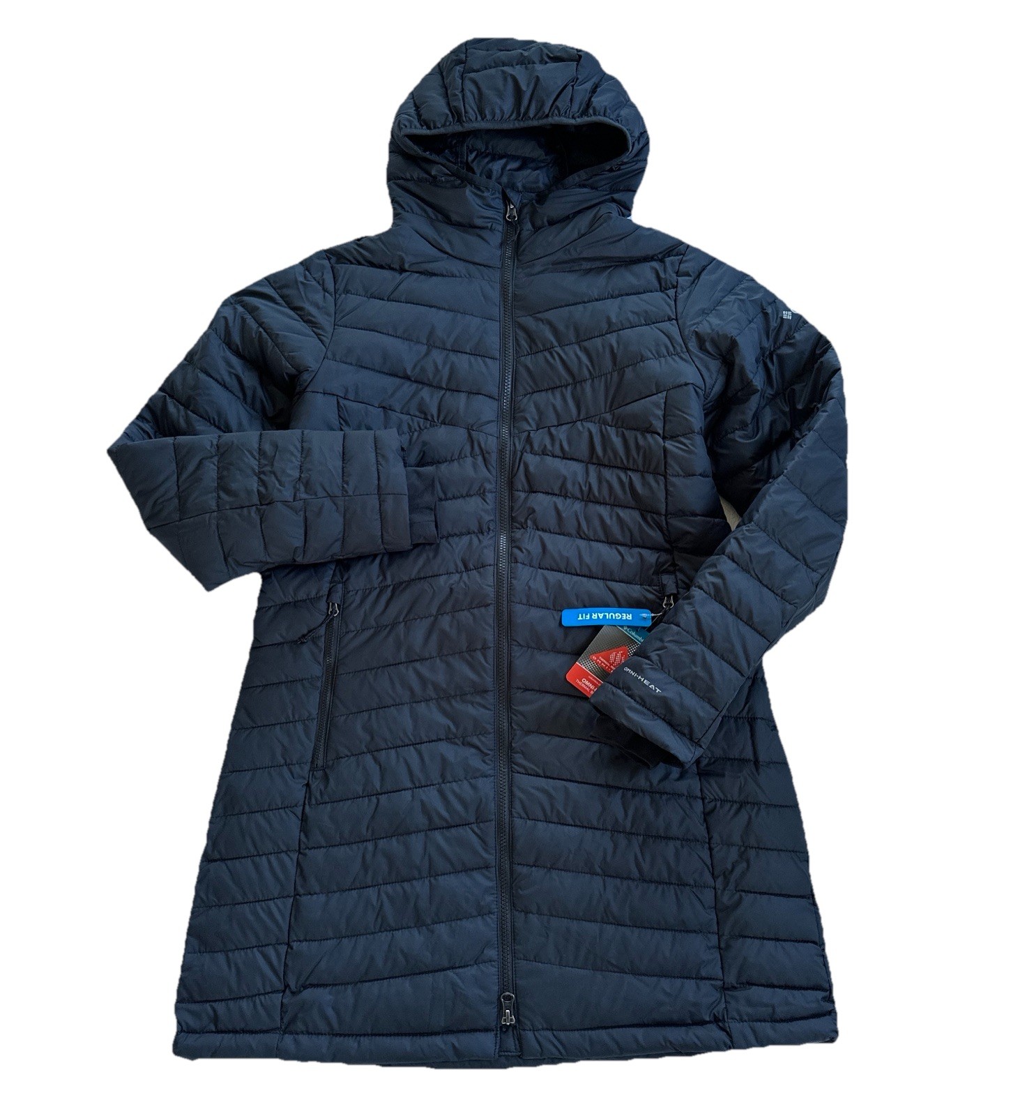 Columbia Women\'s White Out FS 1.0 Mid Hooded Omni-Heat Jacket, Black Columbia Women\'s White Out FS 1.0 Mid Hooded Omni-Heat Jacket, Black