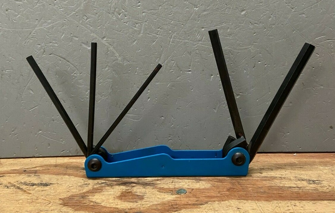The Holo Krome Company Allen 5 Pc Folding Metric Long Hex