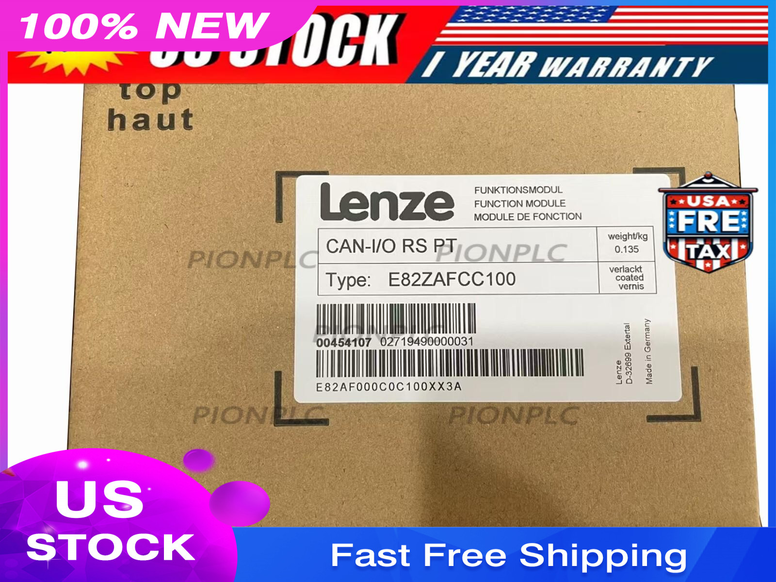 1pc E82ZAFCC100 NEW LENZE Function Module E82ZAFCC100
