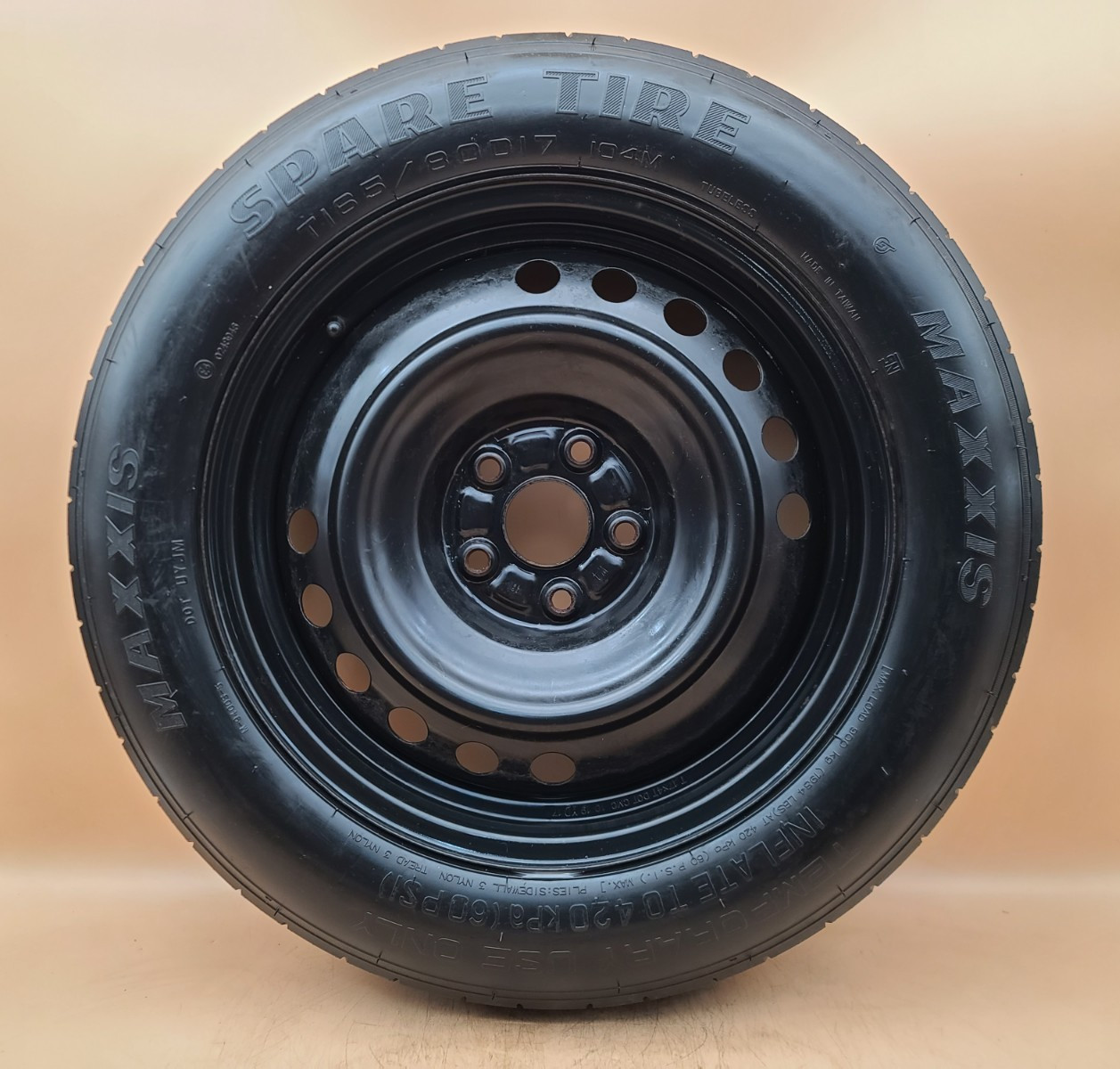 SPARE TIRE 17\'\' FITS: 2013-2018 TOYOTA RAV4 COMPACT DONUT