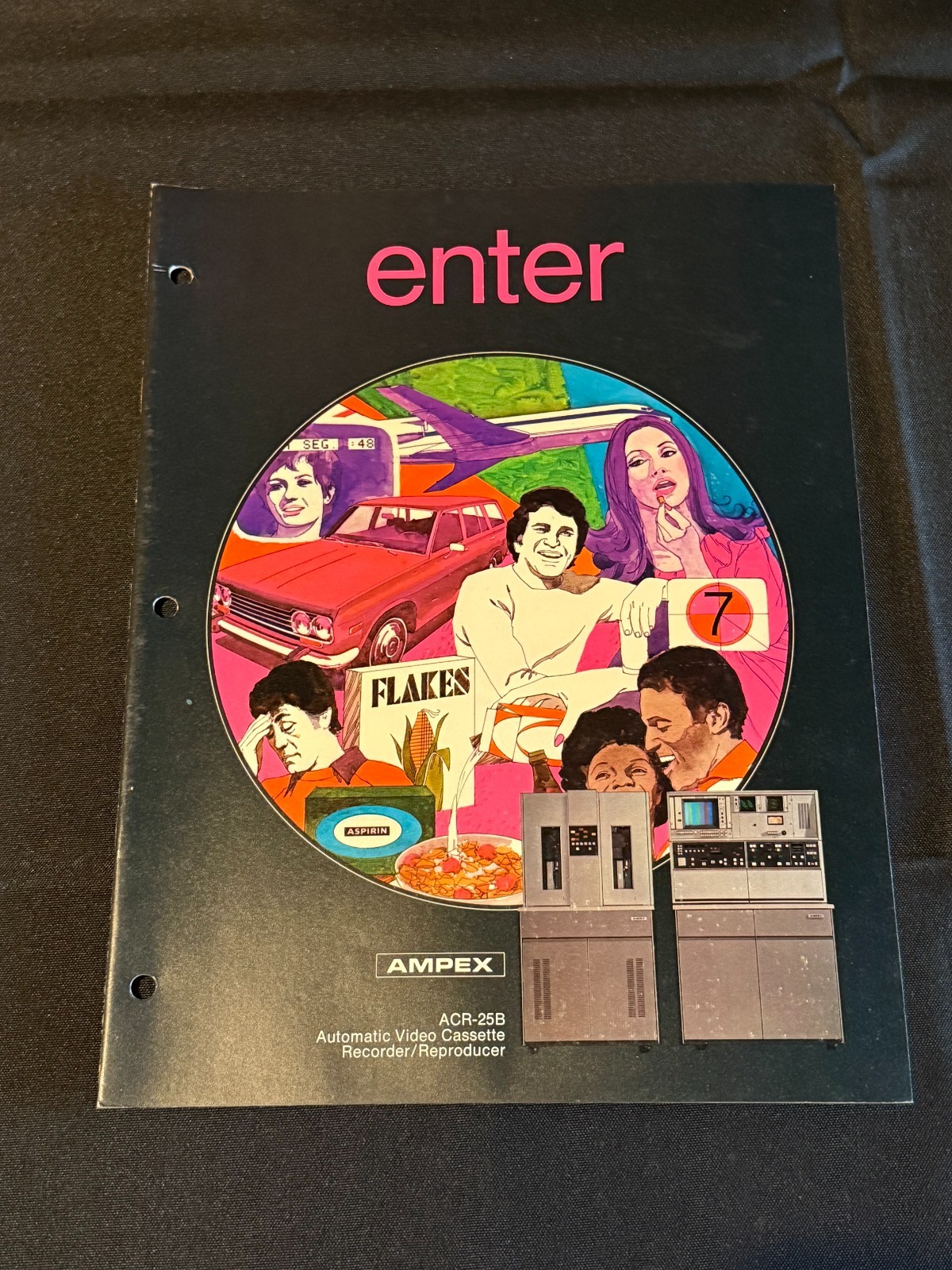 Ampex ACR-25B Automatic Video Cassette Recorder Booklet Vtg 1976 1970s Ampex ACR-25B Automatic Video Cassette Recorder Booklet Vtg 1976 1970s