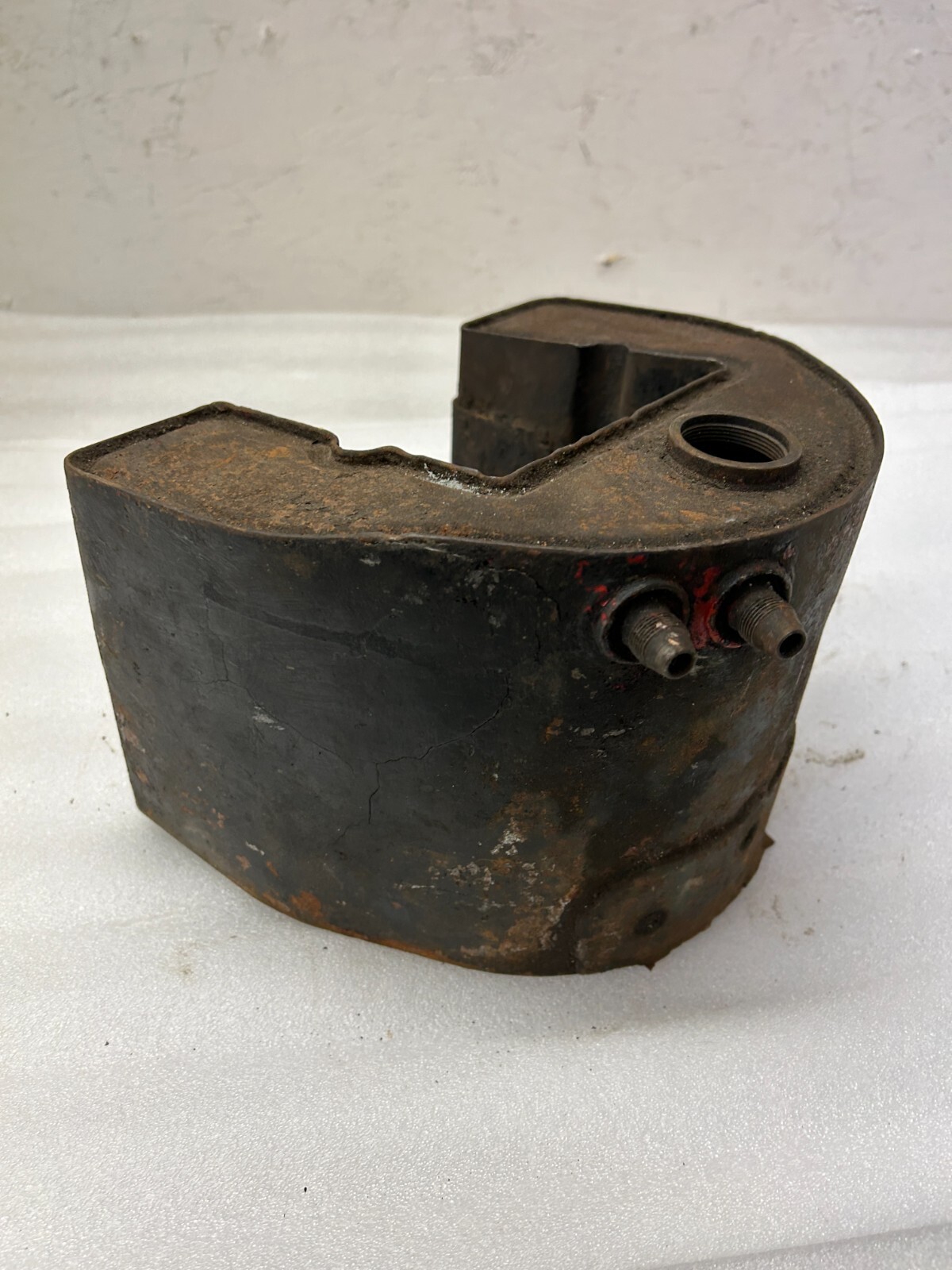 Genuine HD Horseshoe Oil Tank Panhead Knucklehead Engine loc47 Genuine HD Horseshoe Oil Tank Panhead Knucklehead Engine loc47