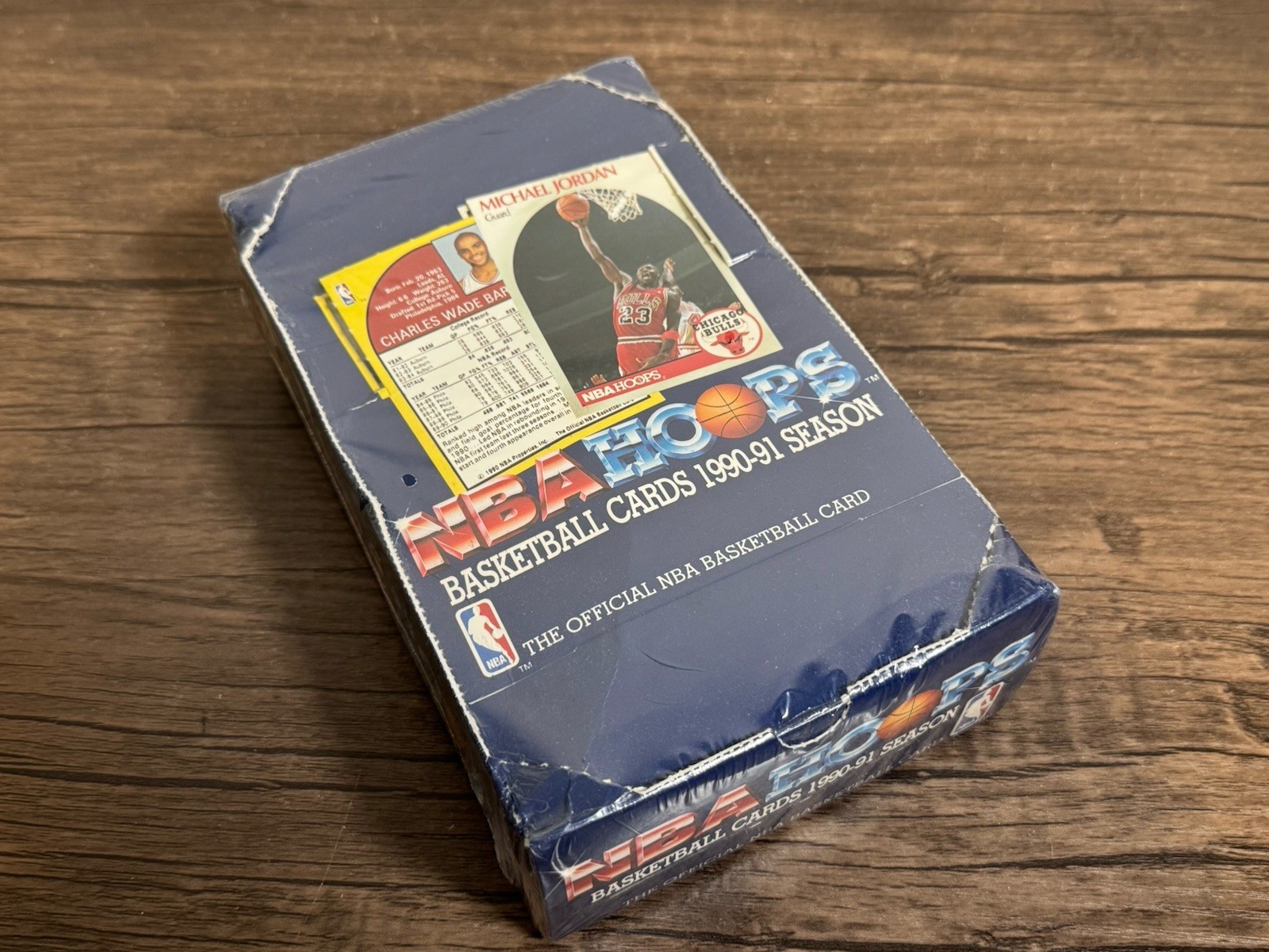 NBA Hoops 1990-91 NBA Basketball Cards Box Vintage Michael Jordan Bulls SEALED NBA Hoops 1990-91 NBA Basketball Cards Box Vintage Michael Jordan Bulls SEALED