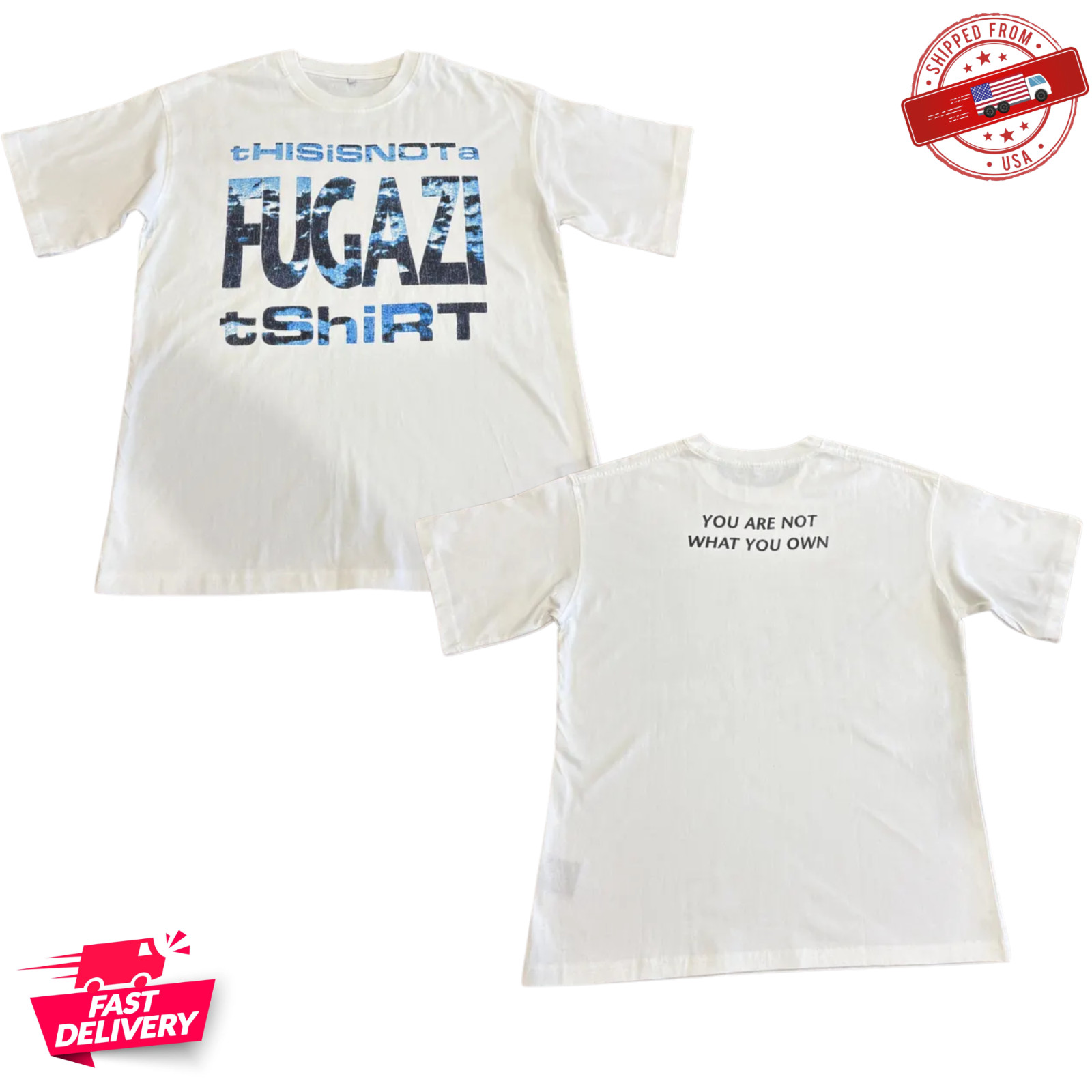 Fugazi You Are Not What You Own 90s Post Hardcore DIY Punk Band T-Shirt