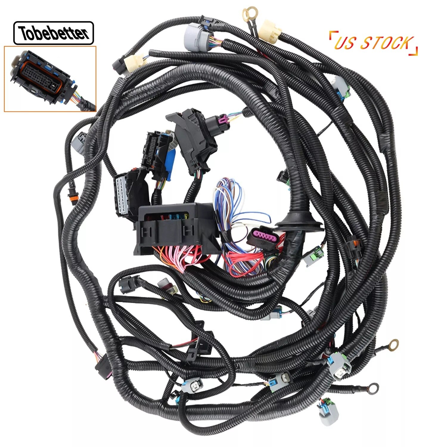 For 2006-2015 LS3 LS2 6.2L STANDALONE HARNESS TR6060/ T56 58X DRIVE BY WIRE DBW