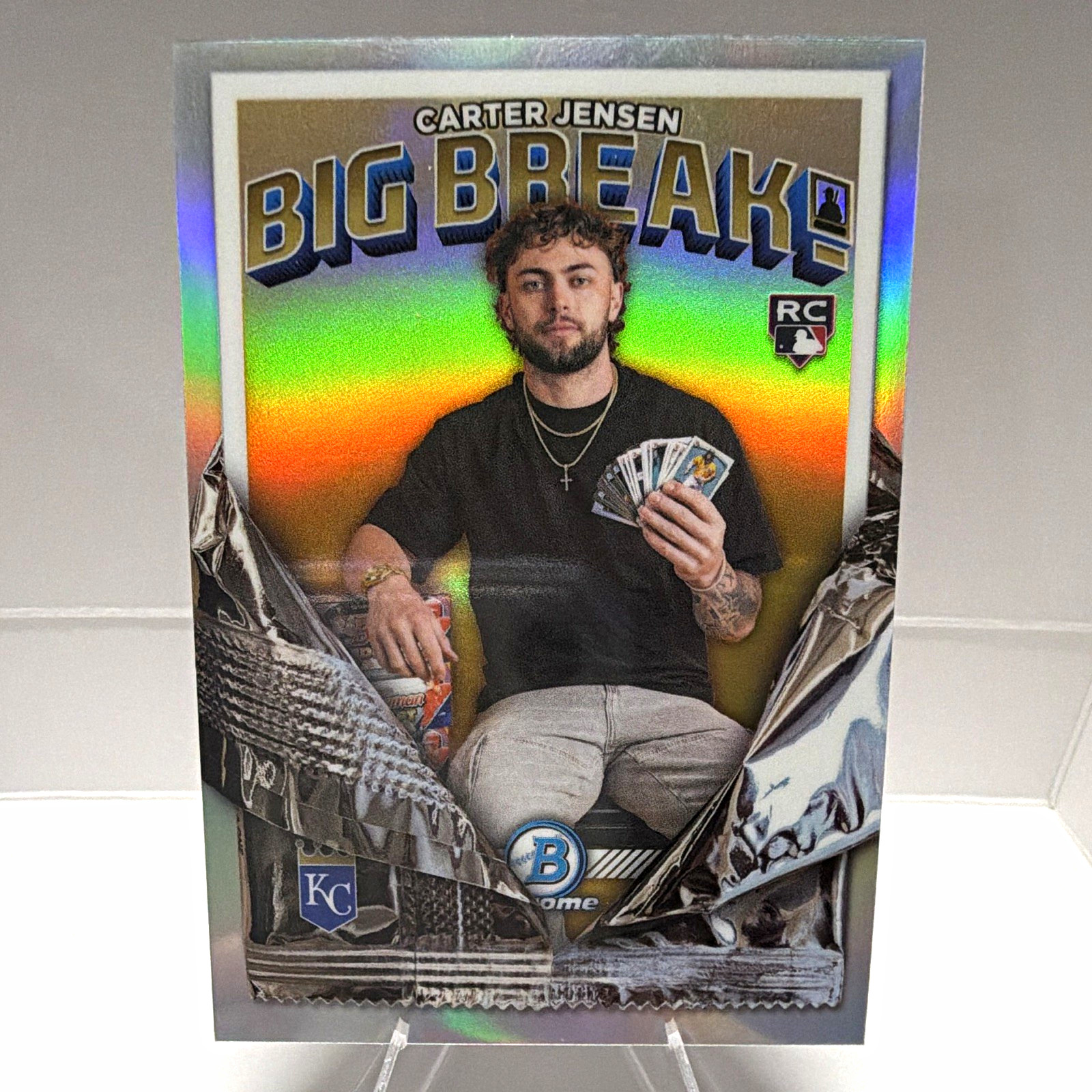Topps 2026 Topps Chrome Big Break BB-3 Carter Jensen RC Kansas City Royals Topps 2026 Topps Chrome Big Break BB-3 Carter Jensen RC Kansas City Royals