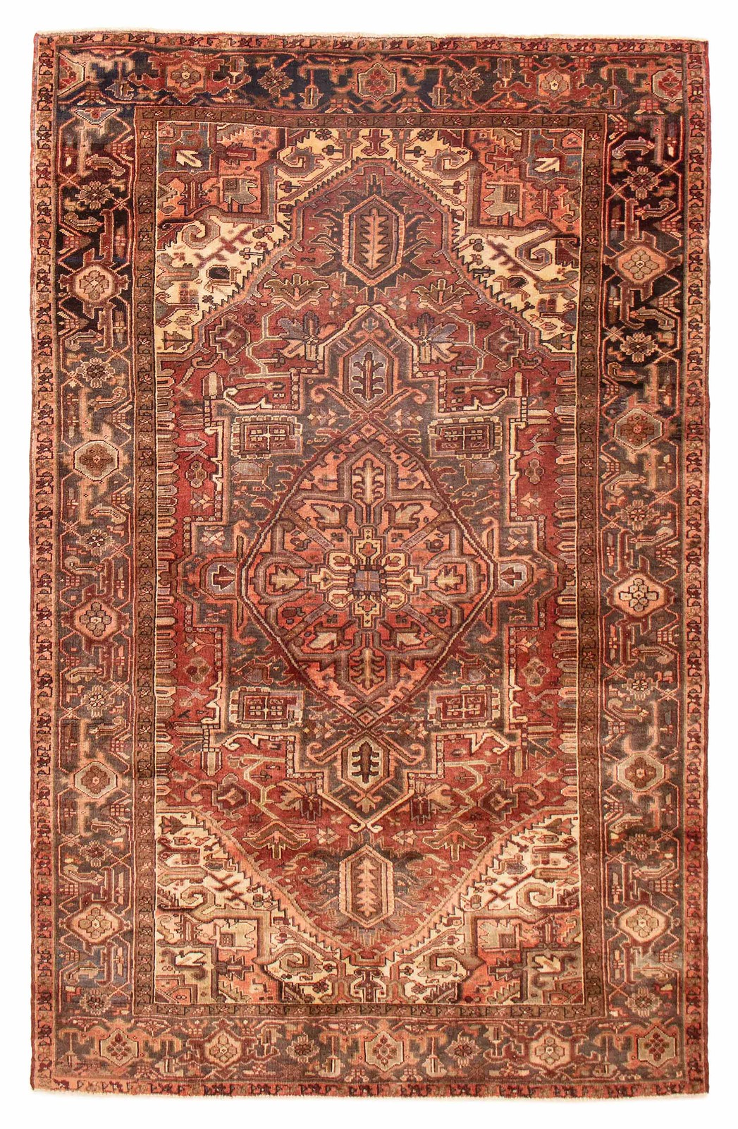 Vintage Hand-Knotted Area Rug 6\'8\