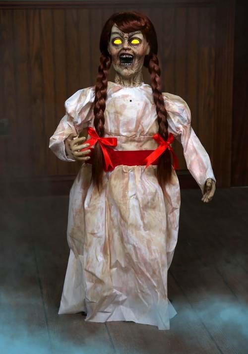 32-Inch Grim Haunted Girl Doll Poseable Decoration