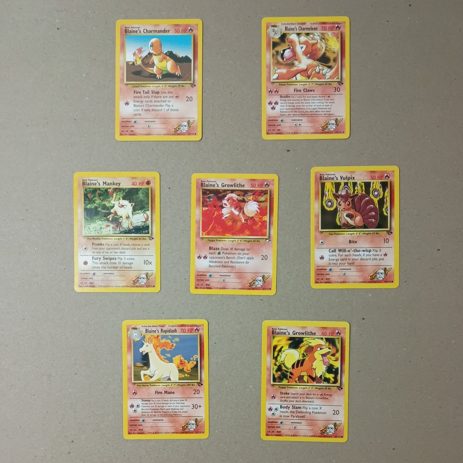 Blaine\'s Charmeleon Gym Challenge Set Vintage 
