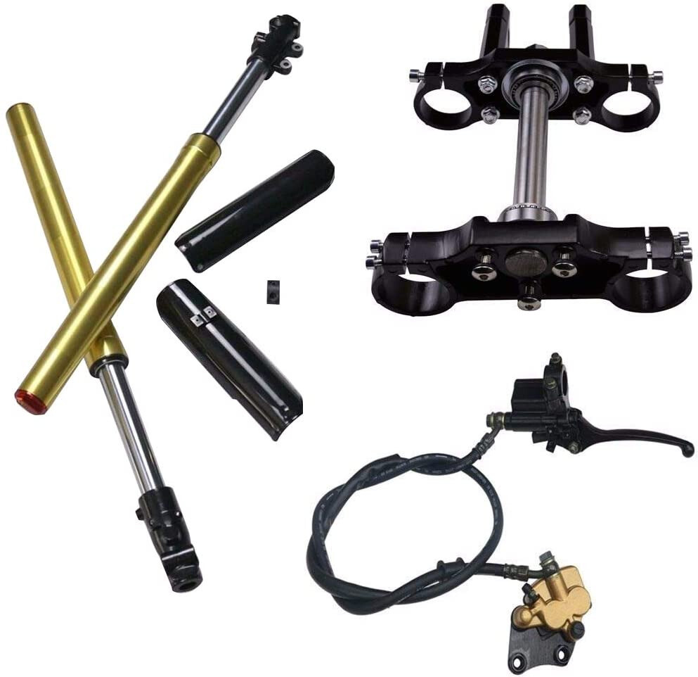 45/ 48mm 735mm Inverted Front Forks Triple Clamp Apollo 110cc 125cc Pit Bike 45/ 48mm 735mm Inverted Front Forks Triple Clamp Apollo 110cc 125cc Pit Bike