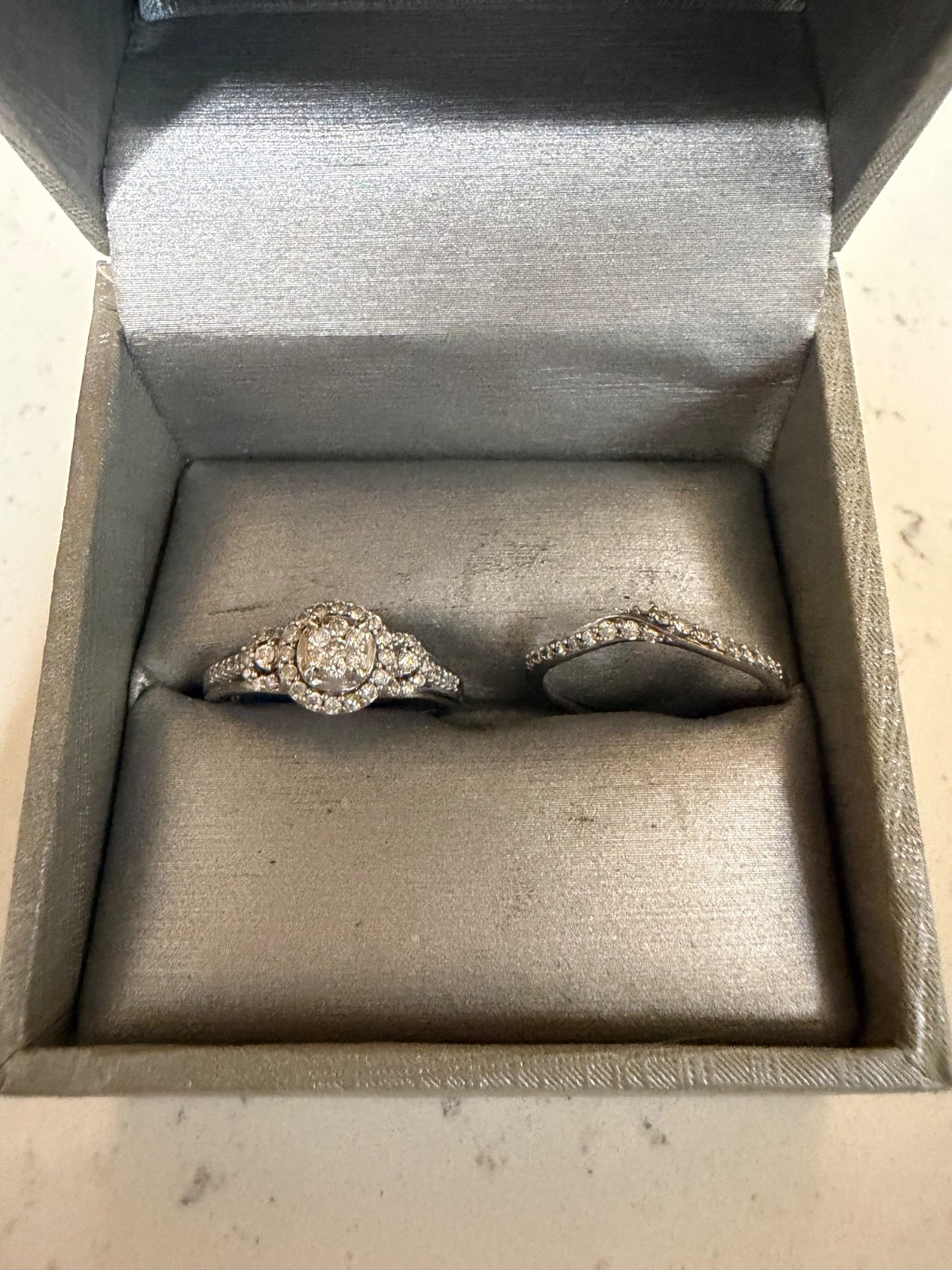 Zales Bridal Set White Gold/Diamond Zales Bridal Set White Gold/Diamond