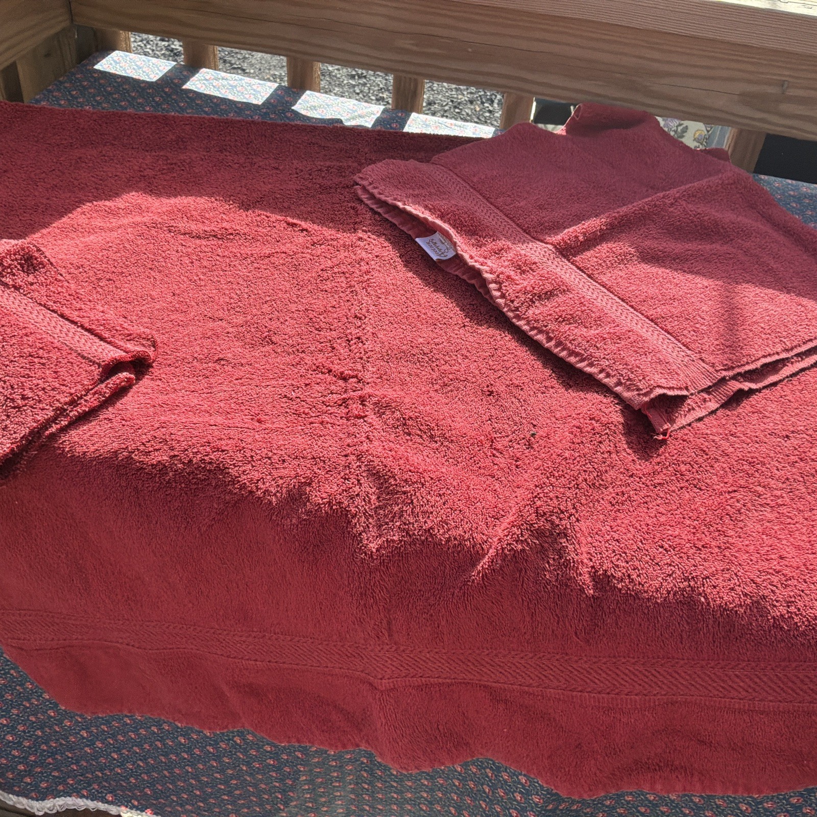 Atelier Martex Vintage PLUSH Wine Bath, Hand Towels & Face WashCloth /B1