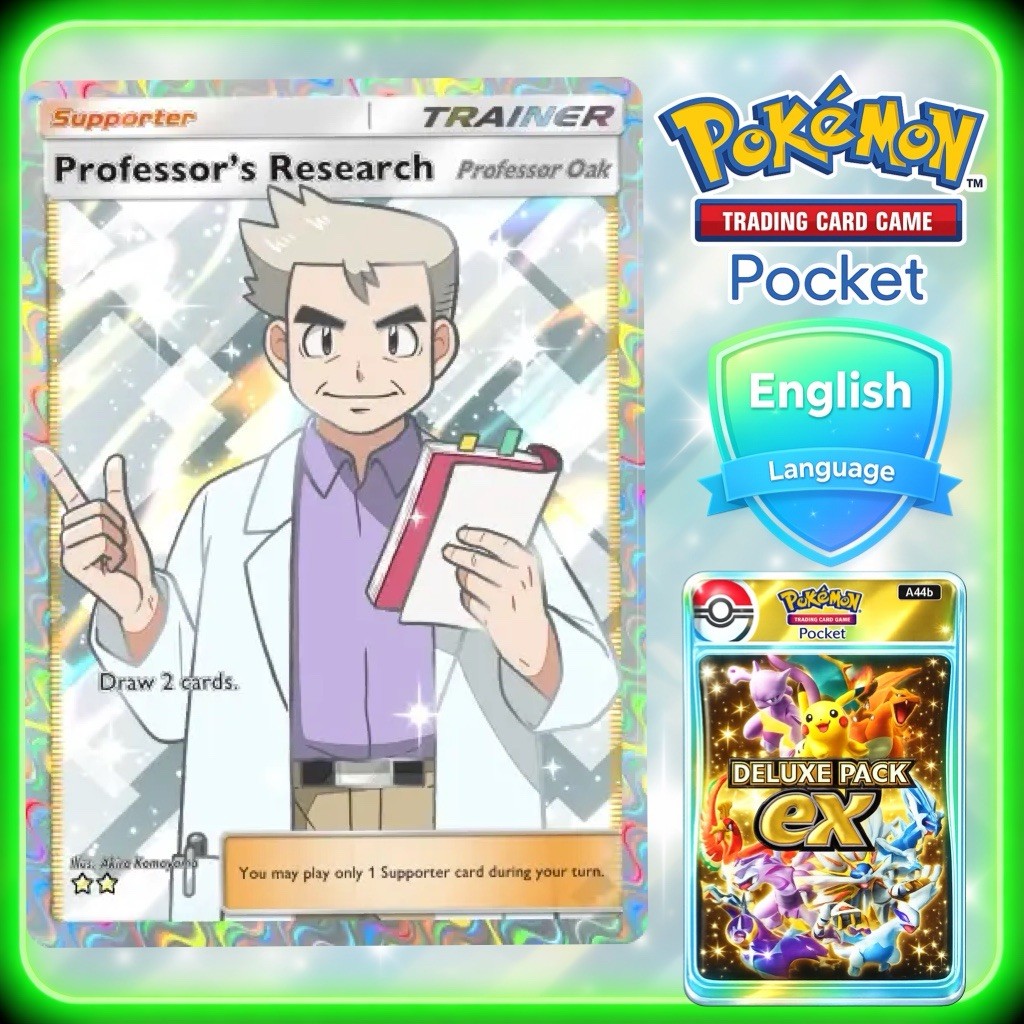Professor Research (Oak) PTCGP – Pokémon TCG Pocket 