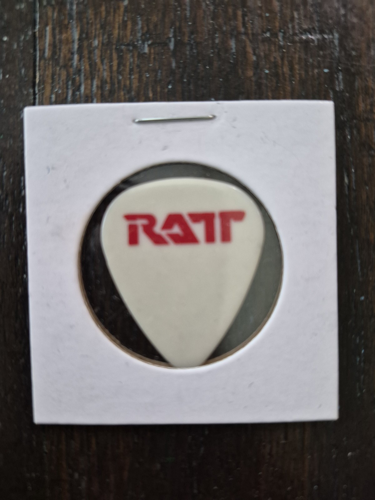 Ratt -Robbin Crosby Guitar Pick Rare 1985 Authentic Signature Pick Biloxi MS
