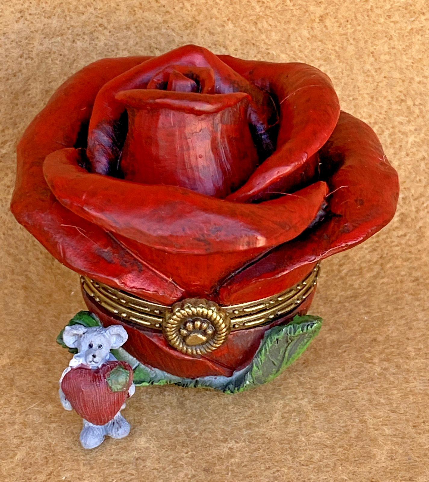 Boyds Bears 2010 Rosalyn’s Red Rose with Luvy McNibble NIB 1E/1183