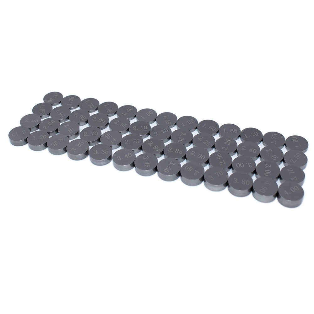 52PCS 9.48mm Valve Shims Kit 1.2mm-4.0mm for Honda Suzuki Kawasaki Yamaha