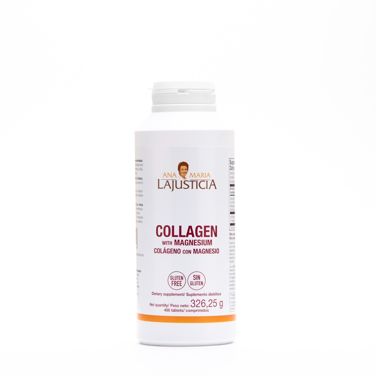 Ana Maria Lajusticia, Collagen with Magnesium, 450 Tablets