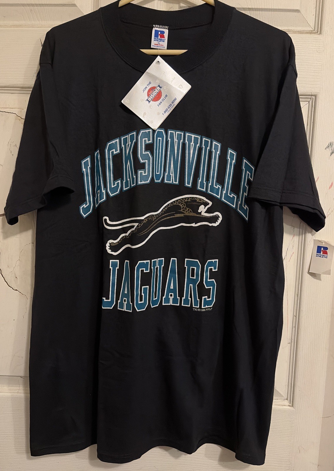Jacksonville Jaguars NFL Vintage 1993 T Shirt XL, NEW With Tags, Made In USA Jacksonville Jaguars NFL Vintage 1993 T Shirt XL, NEW With Tags, Made In USA
