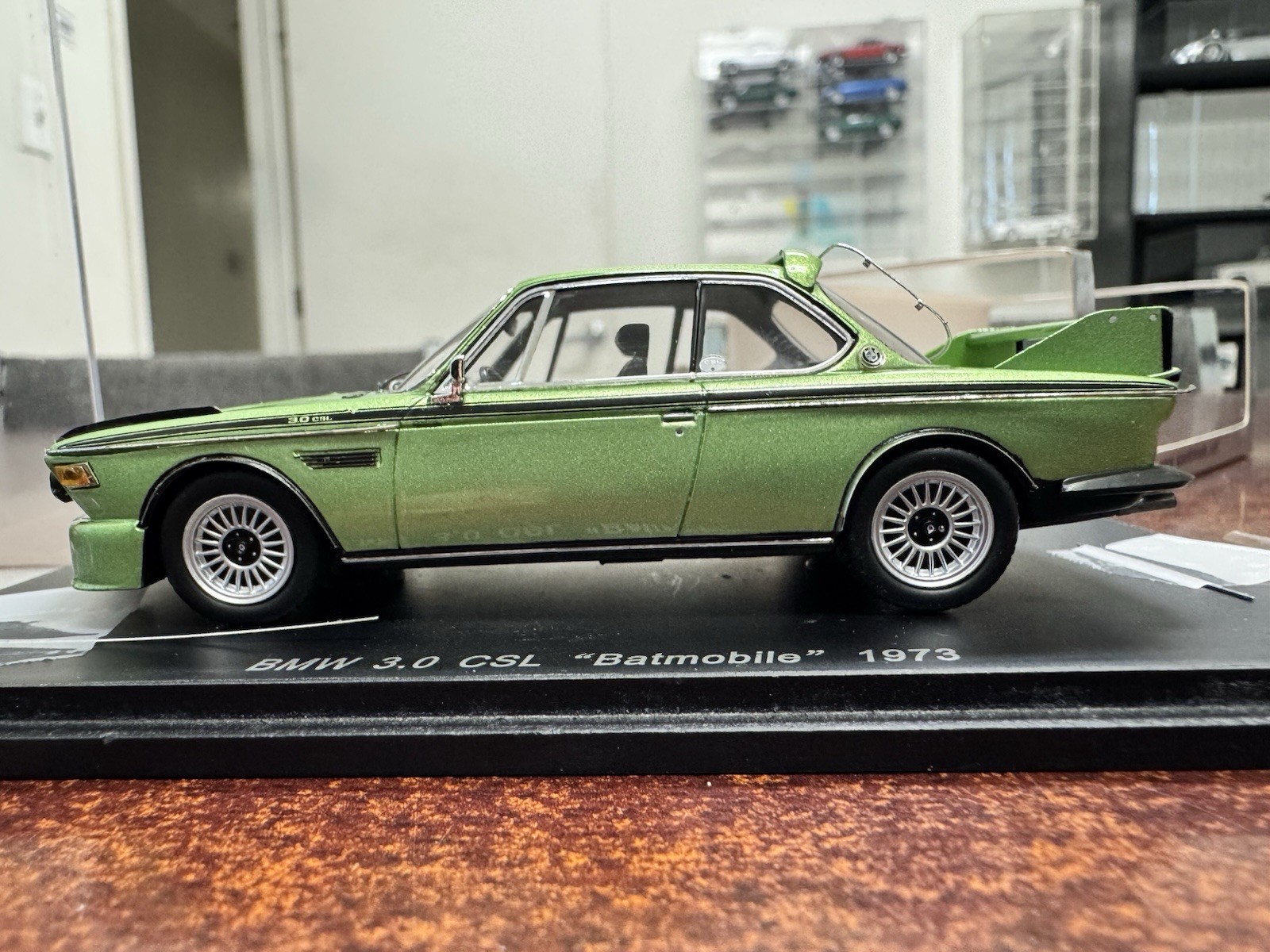 RARE 1/43 Spark 1973 BMW 3.0 CSL Batmobile E9 Green S1577