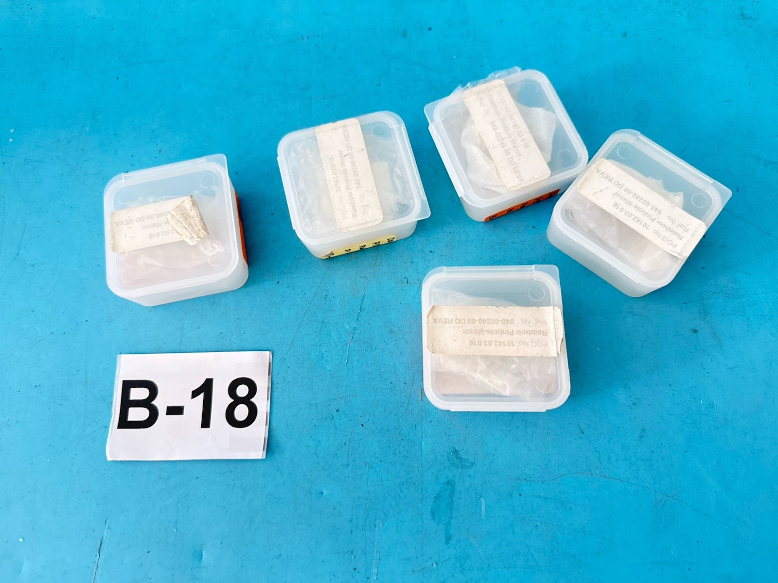 Lot of 5 Rainbow Pinhole Mirror 945-00246-00 Rev A Optical Precision Mirror Lot of 5 Rainbow Pinhole Mirror 945-00246-00 Rev A Optical Precision Mirror