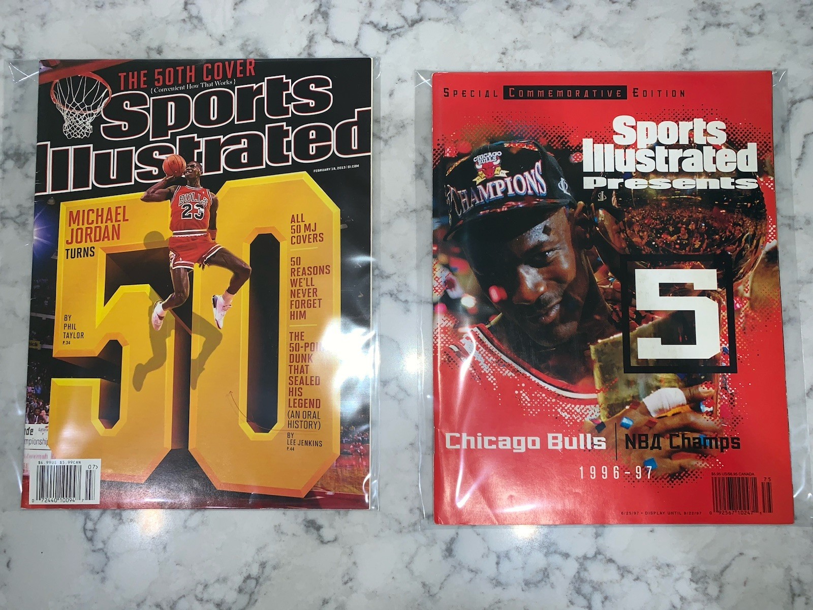 Lot of 2 1997 2013 Michael Jordan Sports Illustrated Newsstand Editions Lot of 2 1997 2013 Michael Jordan Sports Illustrated Newsstand Editions