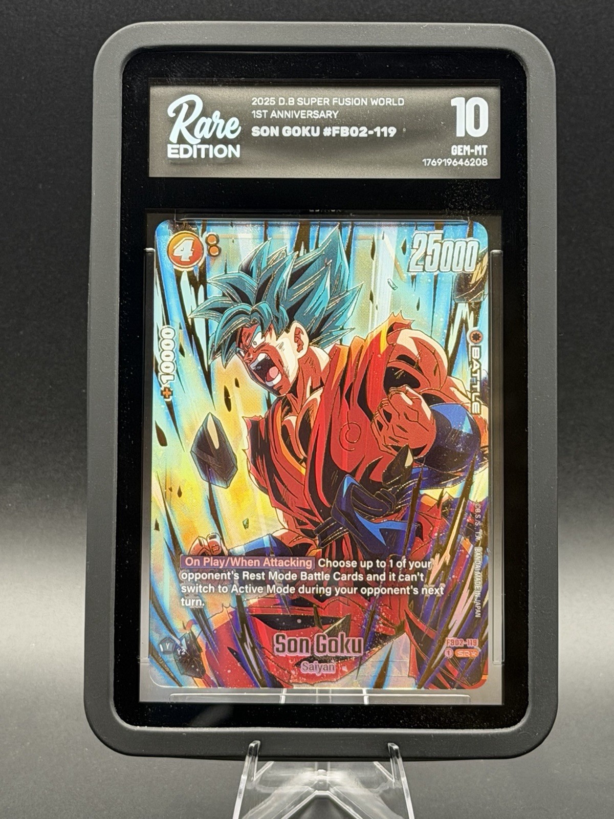 2025 DBS 1st Anniversary #FB02-119 SR* Alt Art Son Goku Rare Edition Gem Mint 10 2025 DBS 1st Anniversary #FB02-119 SR* Alt Art Son Goku Rare Edition Gem Mint 10