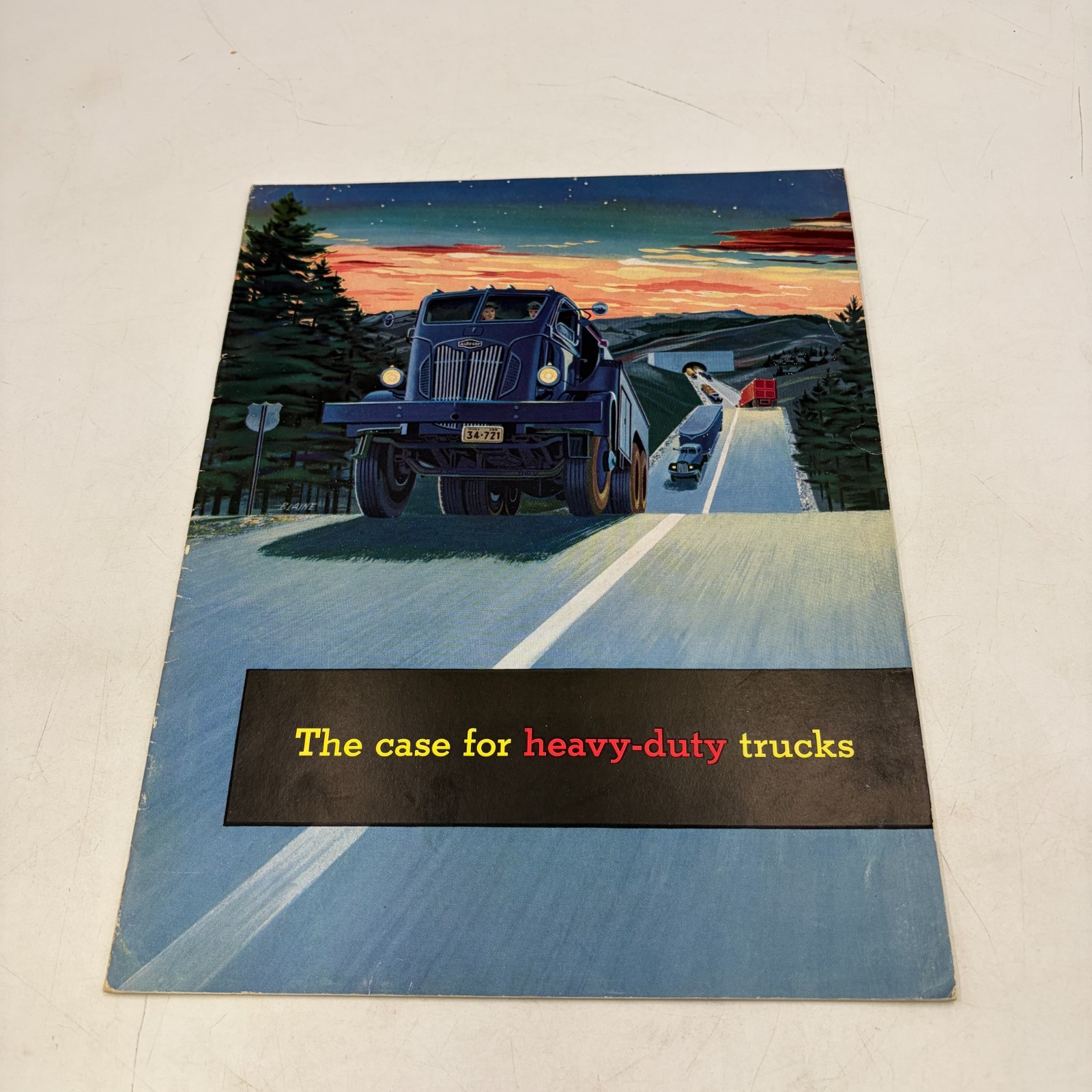 1940's? AUTOCAR HEAVY DUTY TRUCKS Brochure Logging Quarry Oil Field Dump Etc
