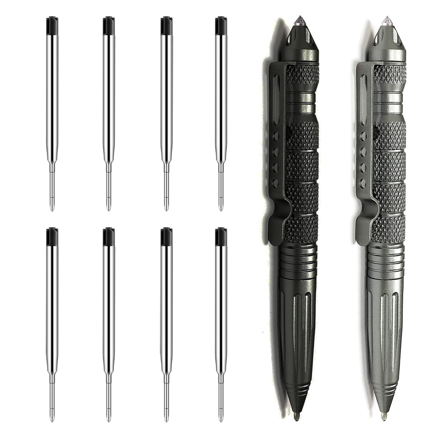 Origin-Joy 2 Pack Tungsten Steel Military Tactical Pen Set, Multifunctional EDC Origin-Joy 2 Pack Tungsten Steel Military Tactical Pen Set, Multifunctional EDC