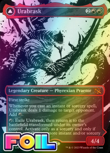 x1 Urabrask // The Great Work MOM MTG 299 FOIL BORDERLESS MYTHIC M/NM 1x x1 Urabrask // The Great Work MOM MTG 299 FOIL BORDERLESS MYTHIC M/NM 1x