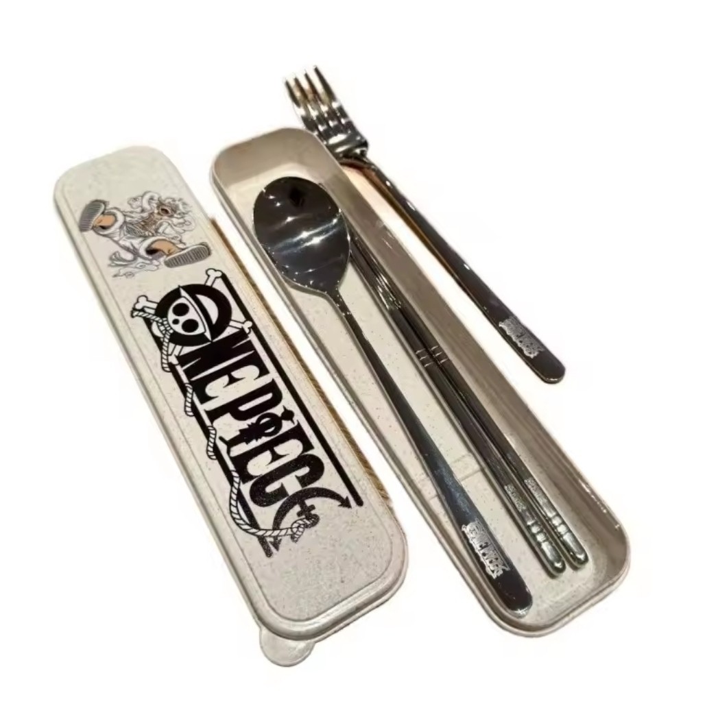 One Piece Anime Rare Silverware Dining Set Piece Rare New One Piece Anime Rare Silverware Dining Set Piece Rare New