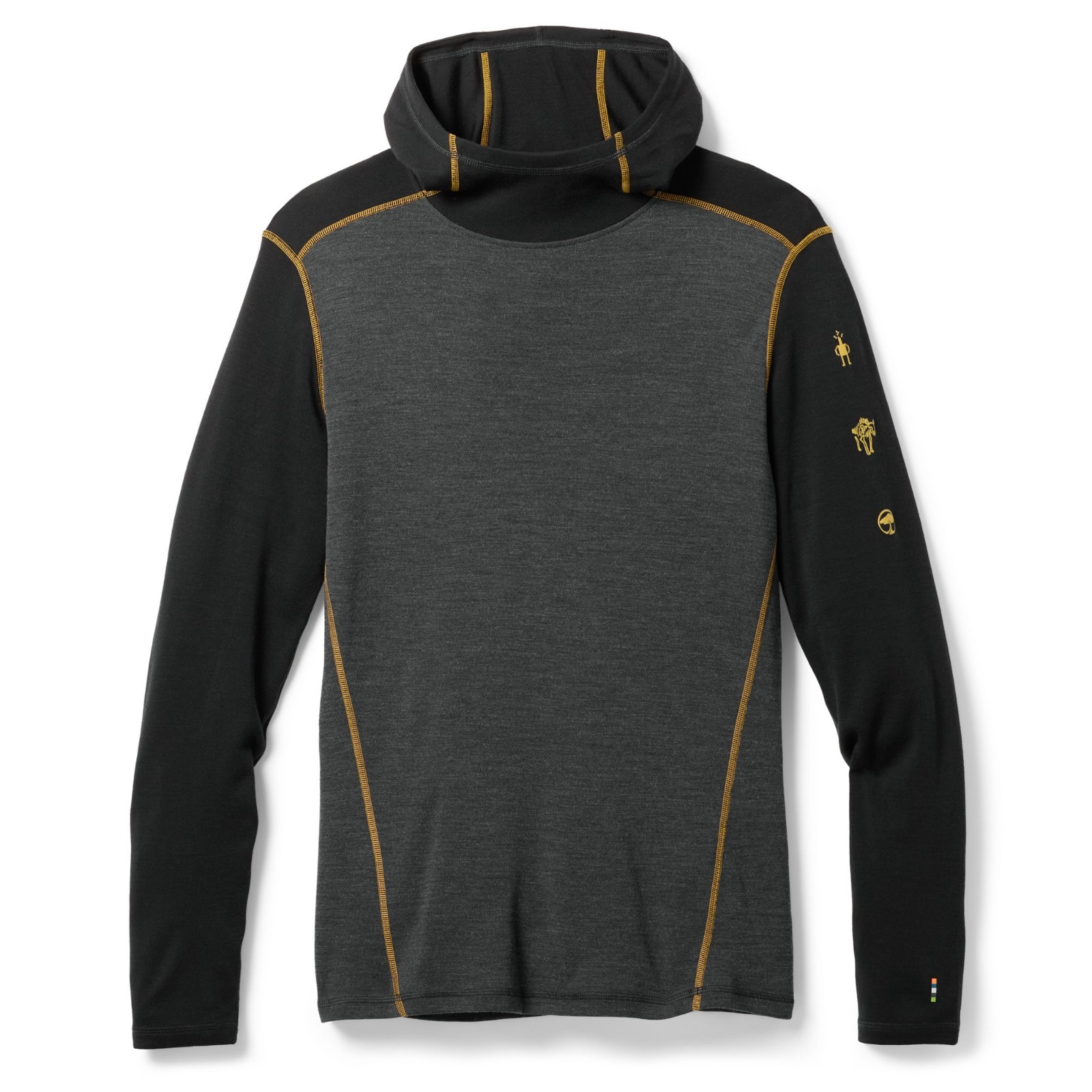Smartwool  Classic Thermal Merino Base Layer Hoodie - Men\'s Charcoal MEDIUM
