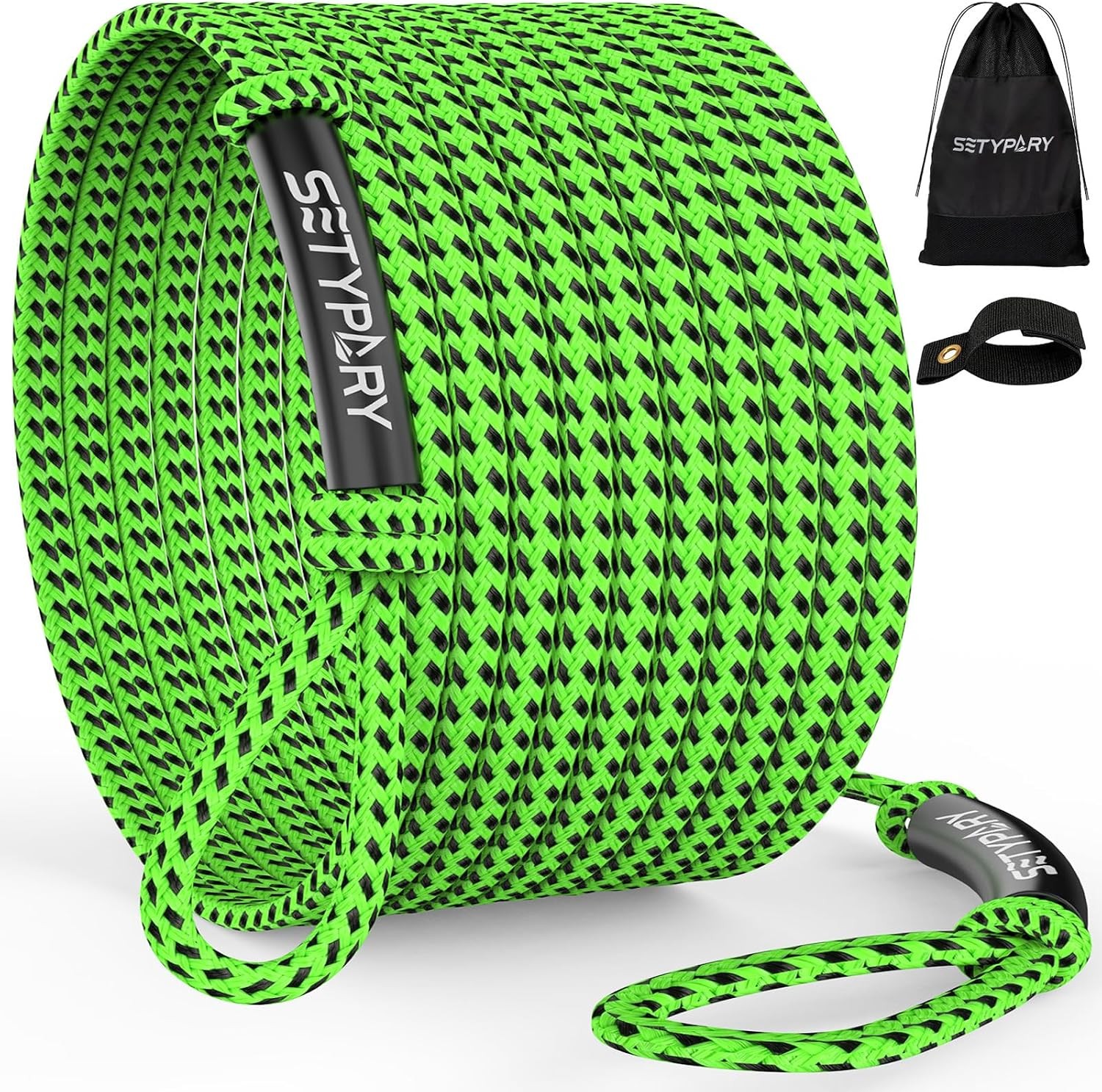 60FT Boat Tow Rope 4-6K for Tubing 1-4 Rider Towable Tube Water Sports Use 60FT Boat Tow Rope 4-6K for Tubing 1-4 Rider Towable Tube Water Sports Use