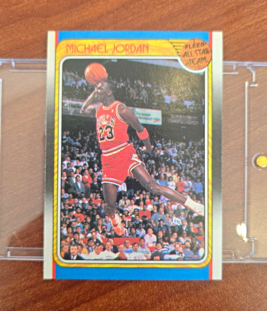 1988-89 Fleer - Michael Jordan #120 Fleer All-Star Team Chicago Bulls NM 1988-89 Fleer - Michael Jordan #120 Fleer All-Star Team Chicago Bulls NM
