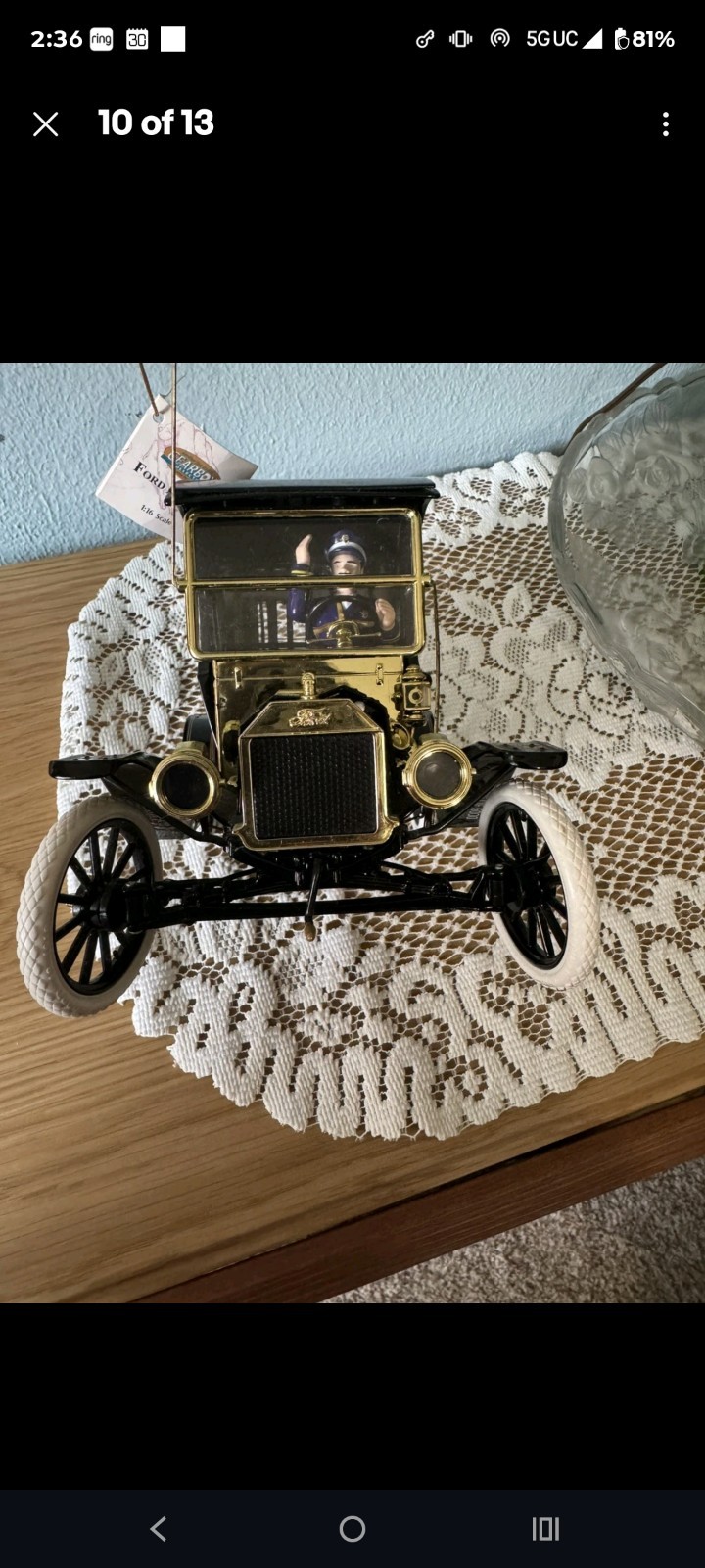 1:16 1912 Ford Model T Delivery Truck NYPD. Gearbox. #3765 of 5000 with box.