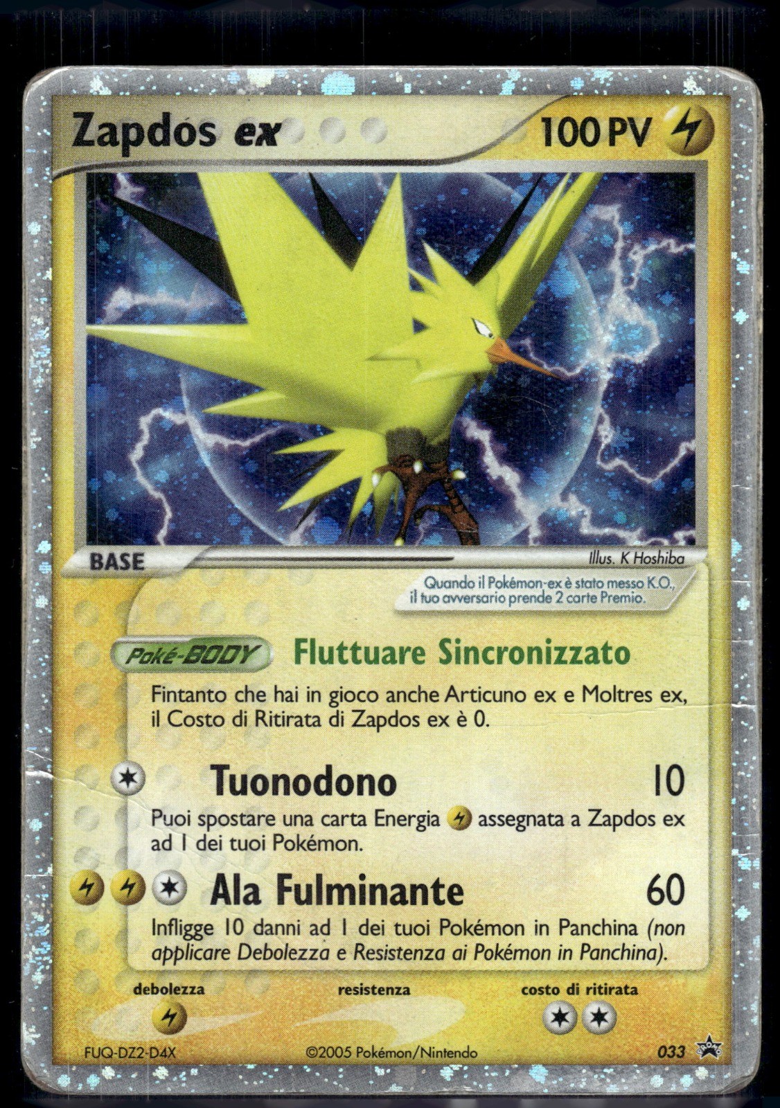 Zapdos ex (EX Collector's Window Tins) Holofoil Promo Nintendo Promos 033 MP