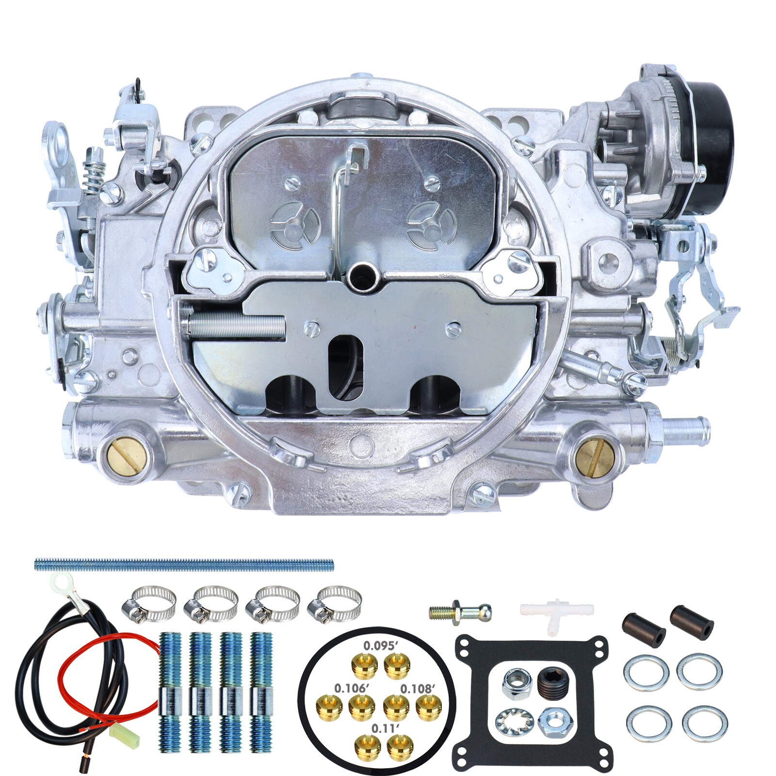 4 BARREL CARBURETOR FIT FOR EDELBROCK 1906 AVS2 CARB ELECTRIC CHOKE 650 CFM US