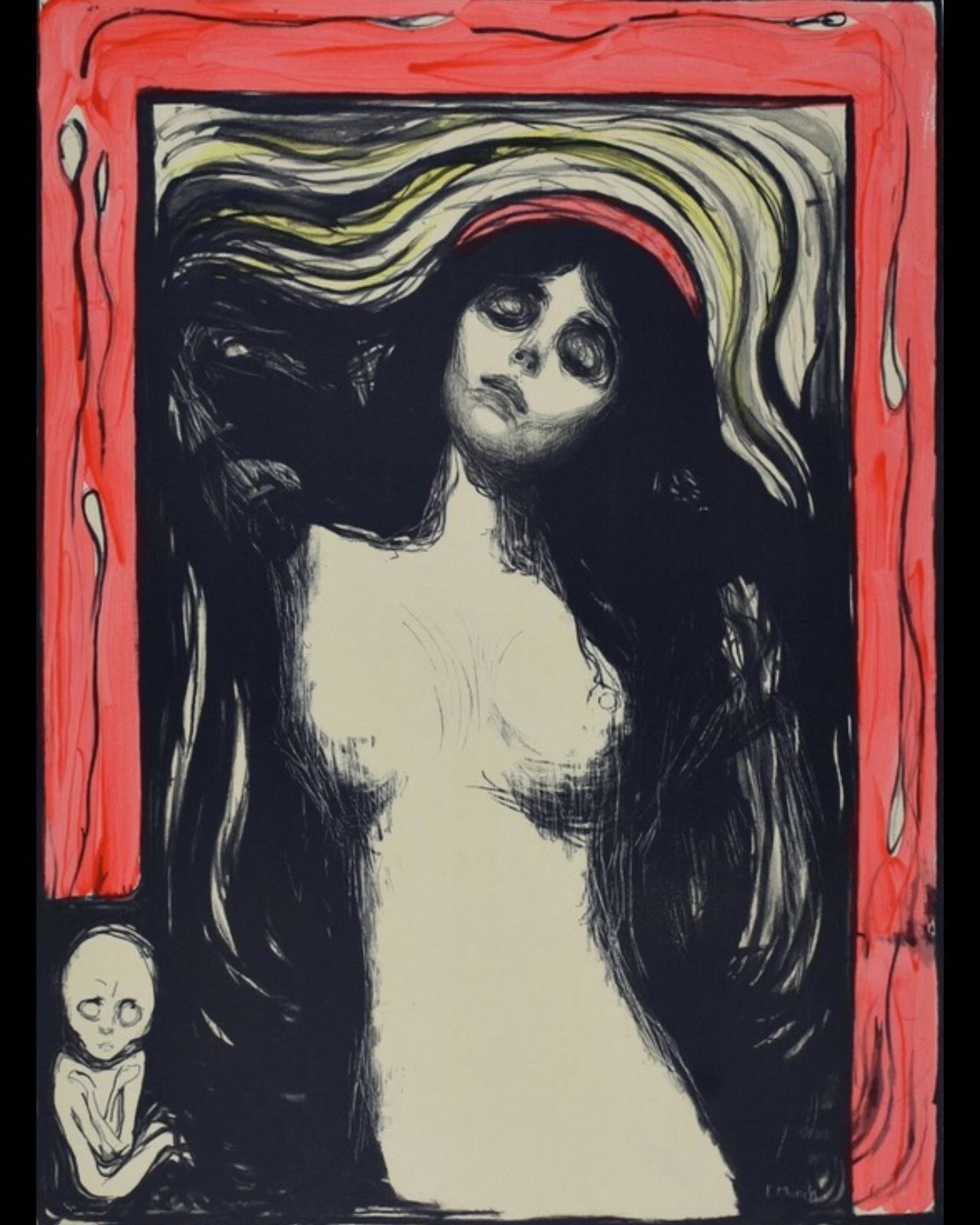 Madonna (ca. 1895–1896) by Edvard Munch 16