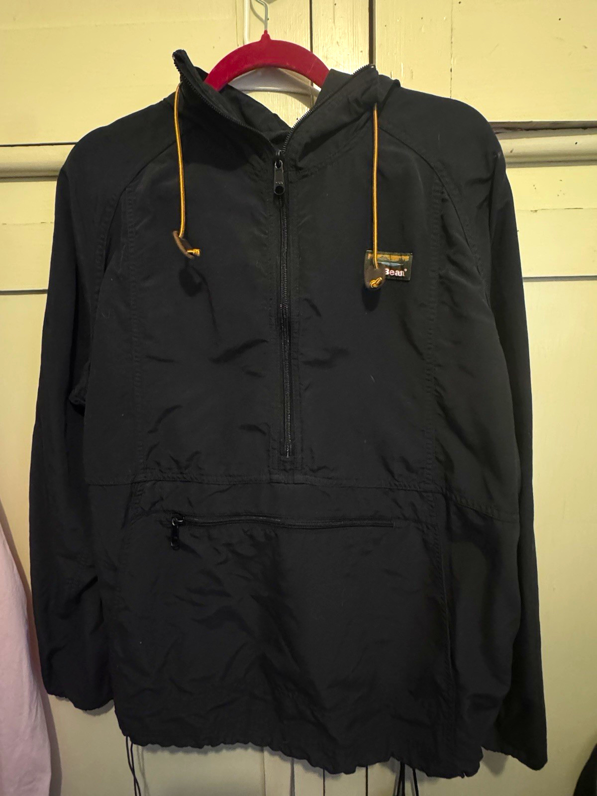 L.L.Bean Men\'s Full Zip Hooded Hoodie Jacket w/ Pockets Black Size M Reg