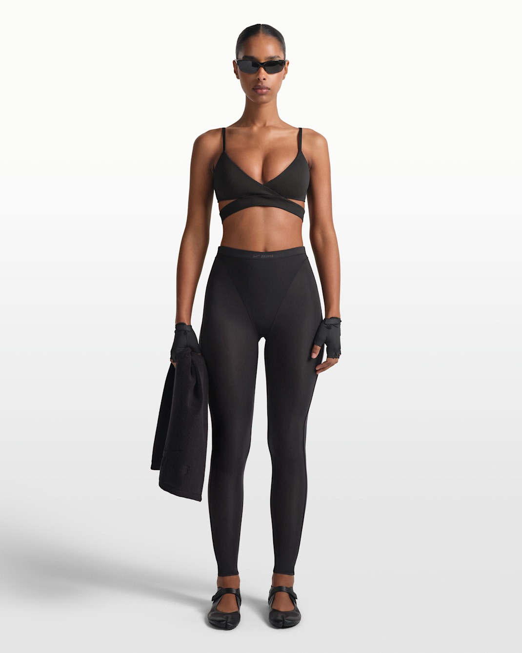 Nike Skims V-Panel Leggings PT-LEG-8361W Obsidian Size XS